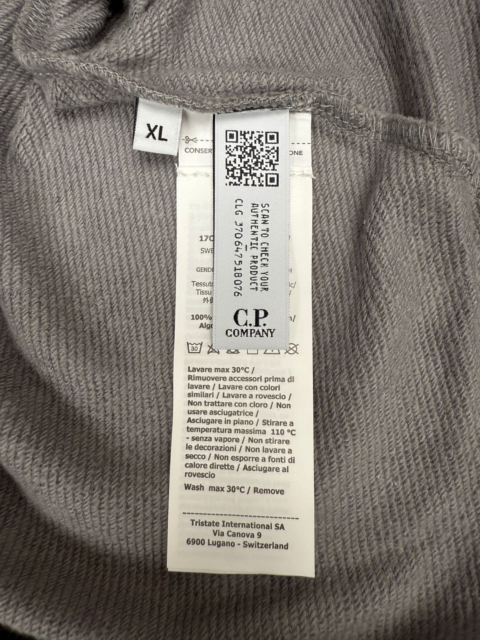 C.P. Company Goggle Sweatshirt - Shadow Grey (Unused) C.P. Company