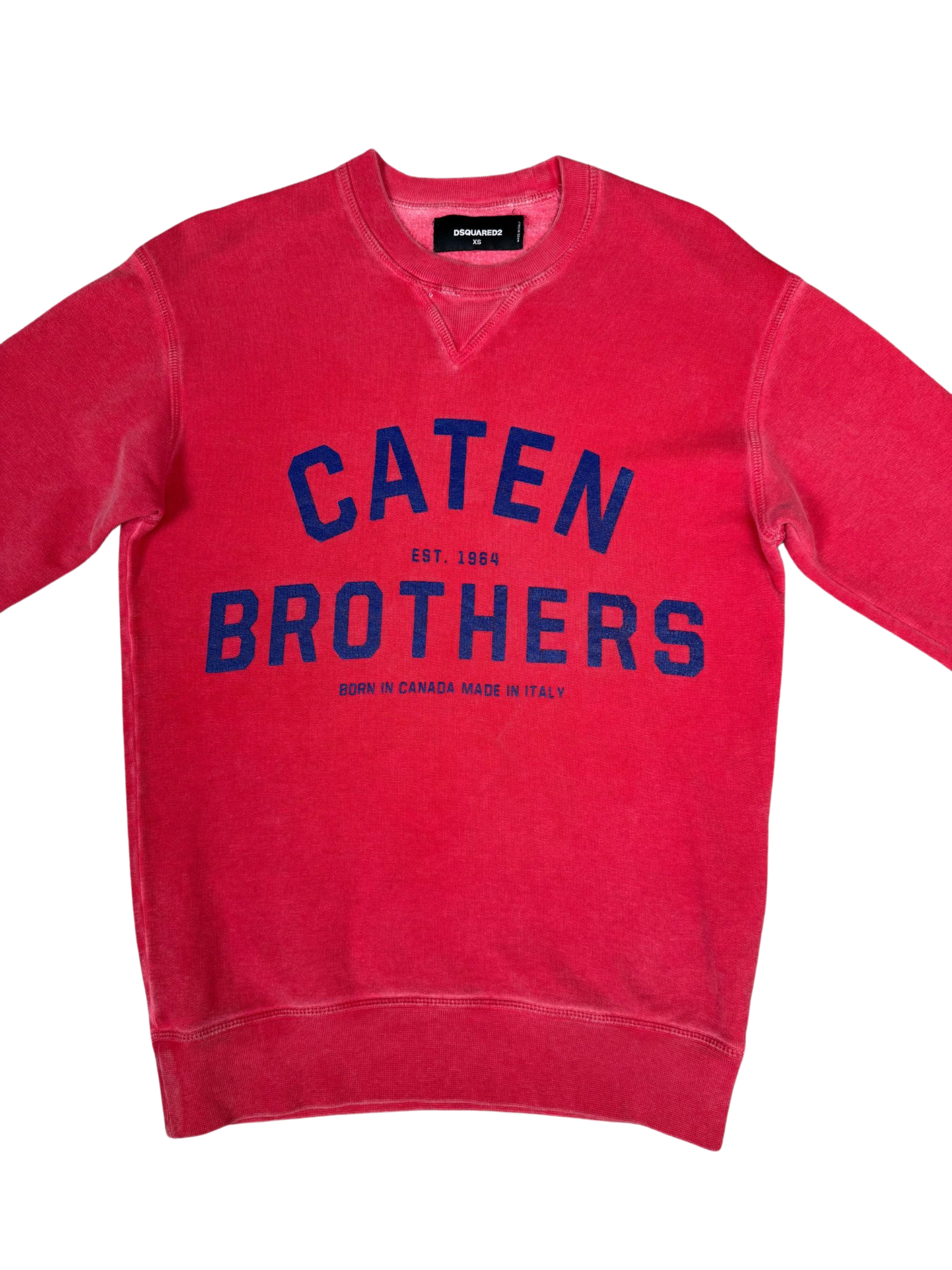 Dsquared2 Caten Brothers Logo Sweatshirt - Red Dsquared2