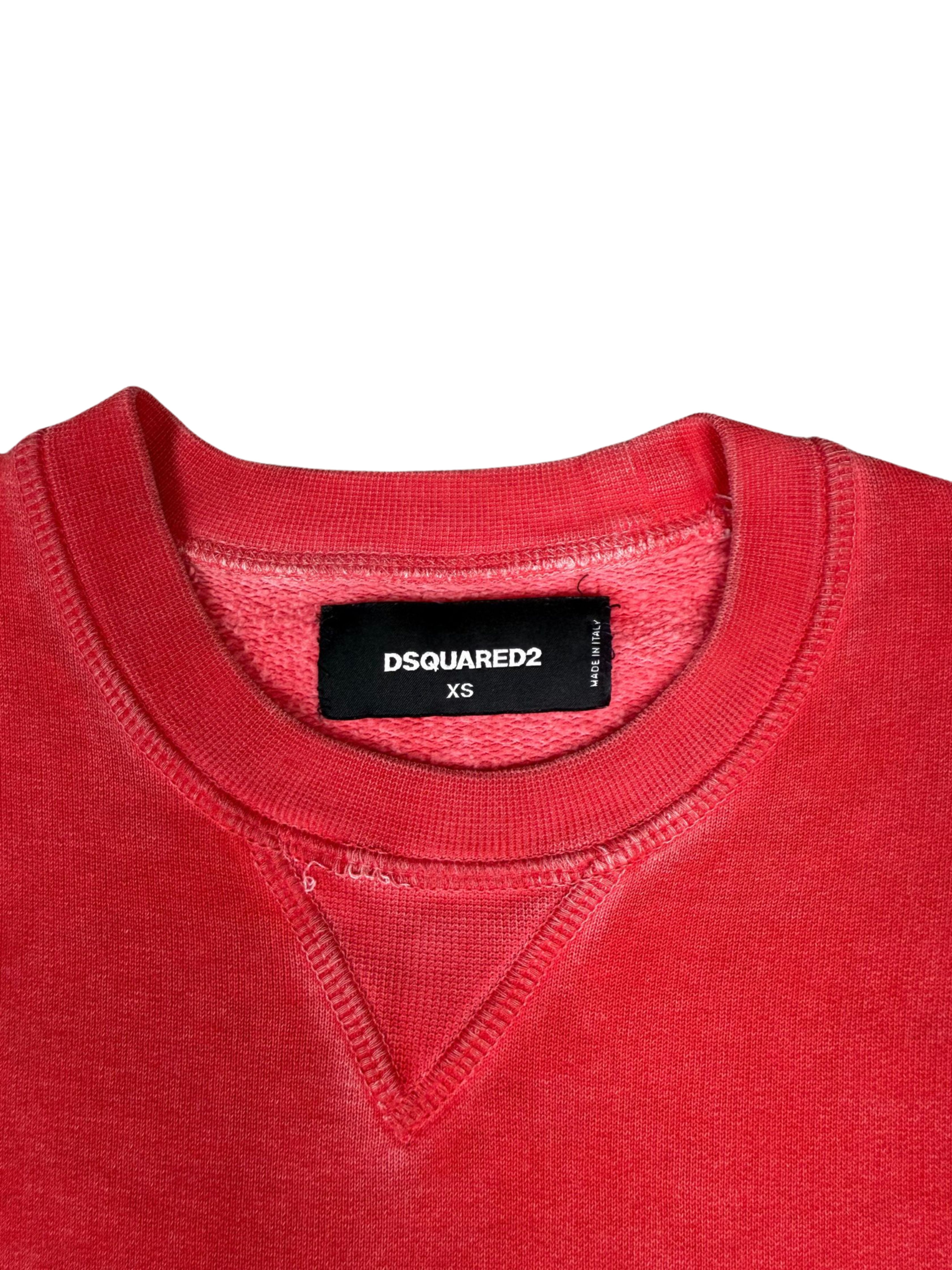 Dsquared2 Caten Brothers Logo Sweatshirt - Red Dsquared2