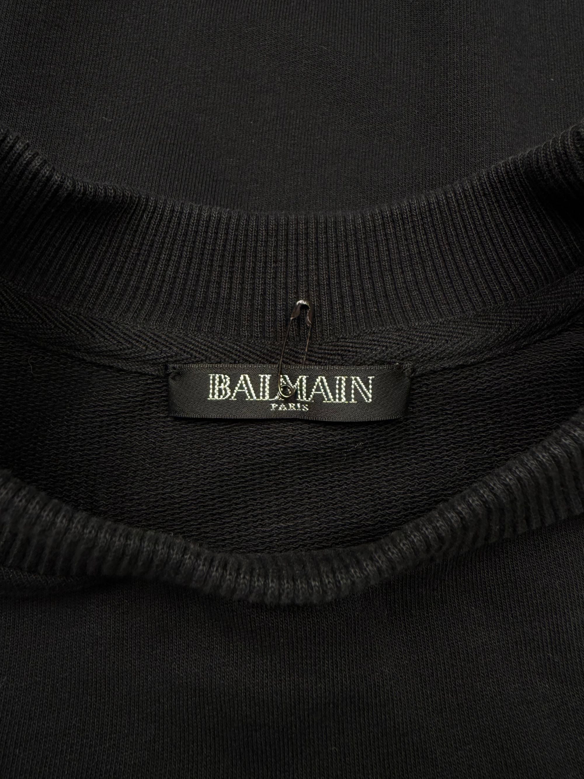 Balmain Paris Metalic Logo Sweatshirt Balmain