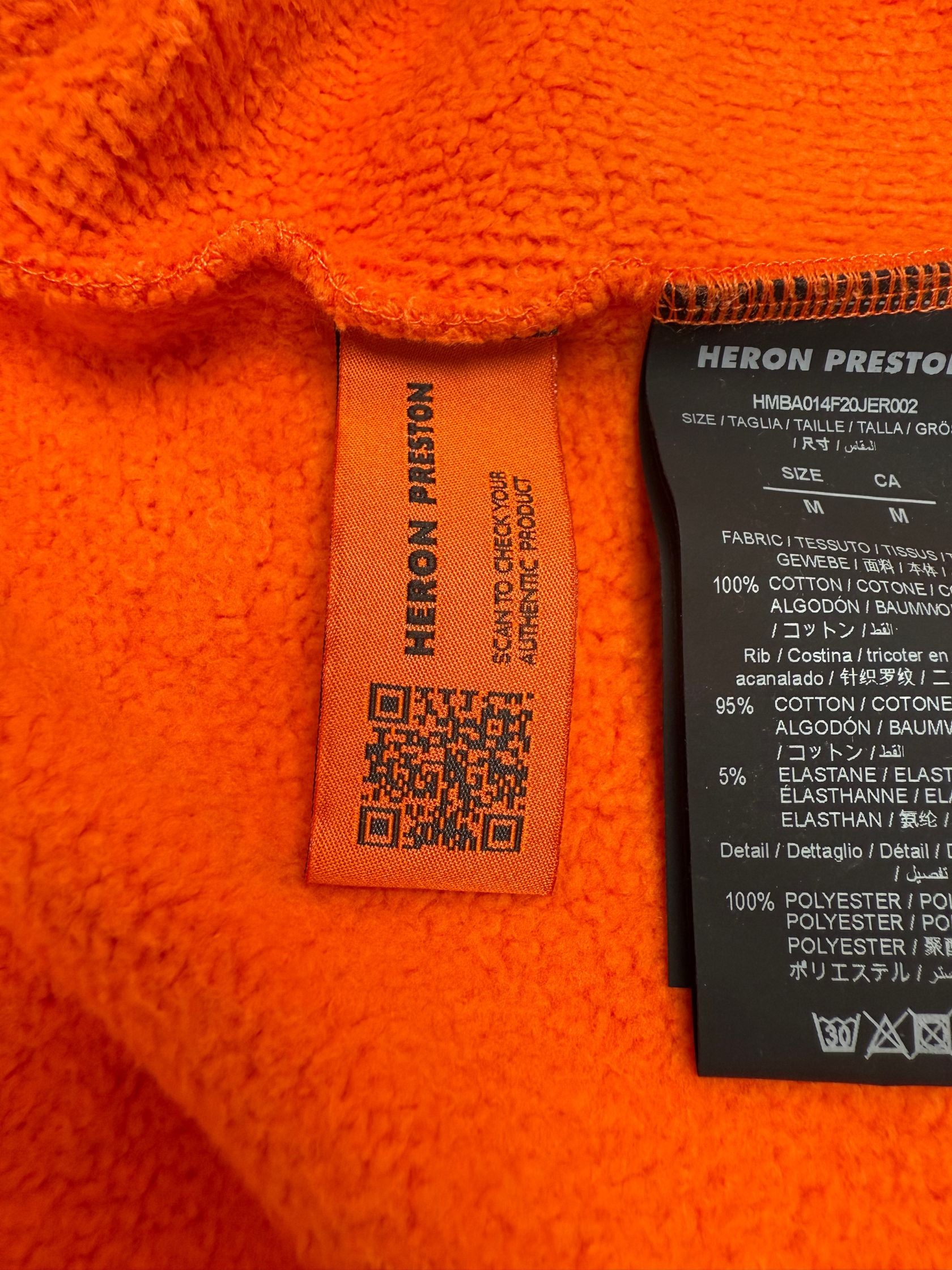 Heron Preston World Wide Love Sweatshirt - Orange Heron Preston