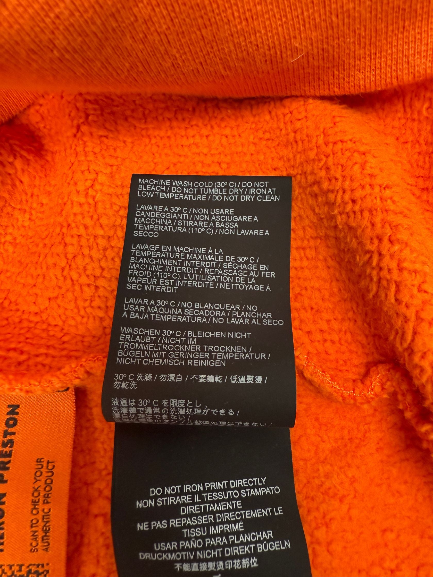 Heron Preston World Wide Love Sweatshirt - Orange Heron Preston