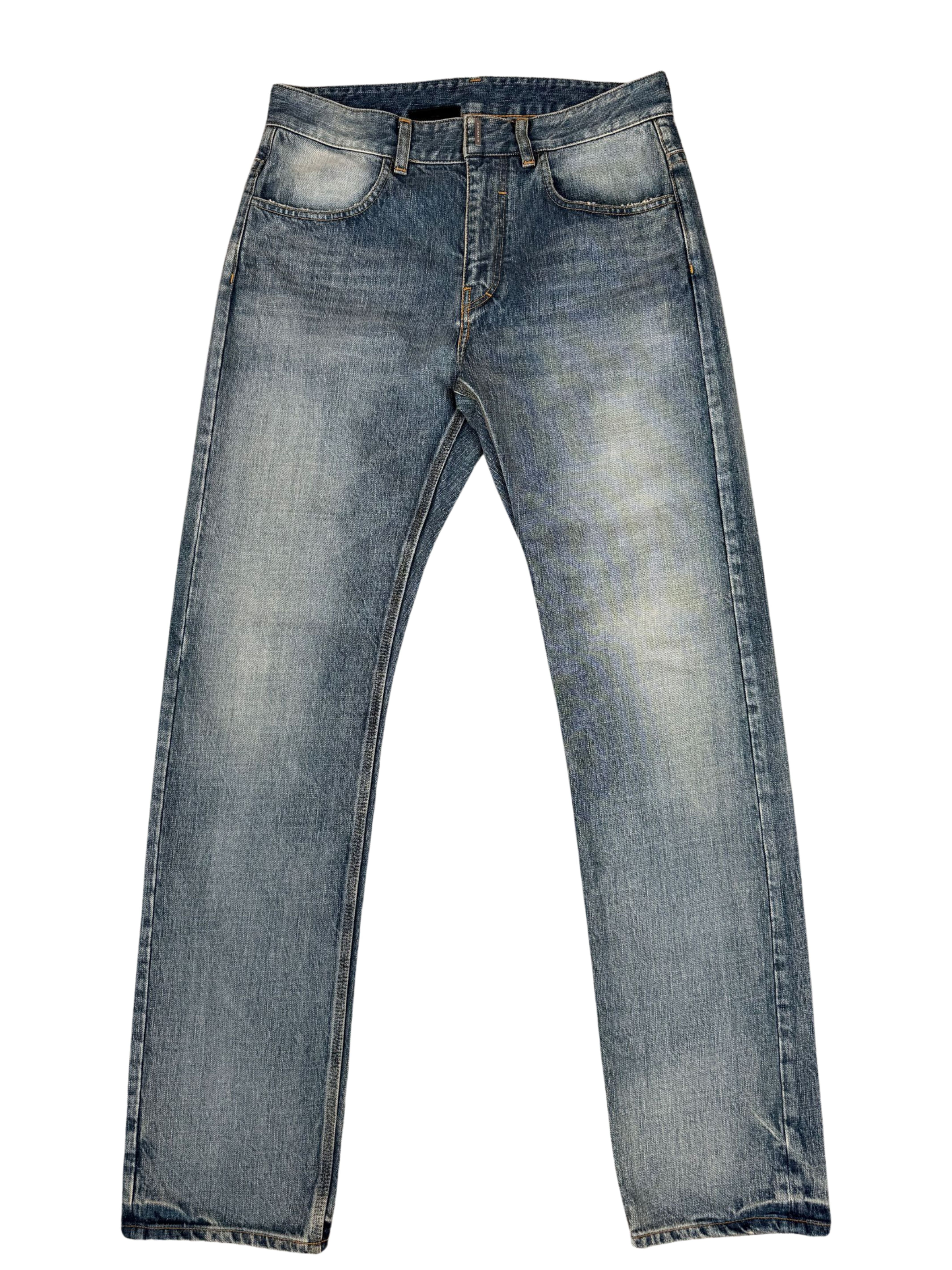 Givenchy Straight Legged Jeans - Washed Denim (Unused) Givenchy