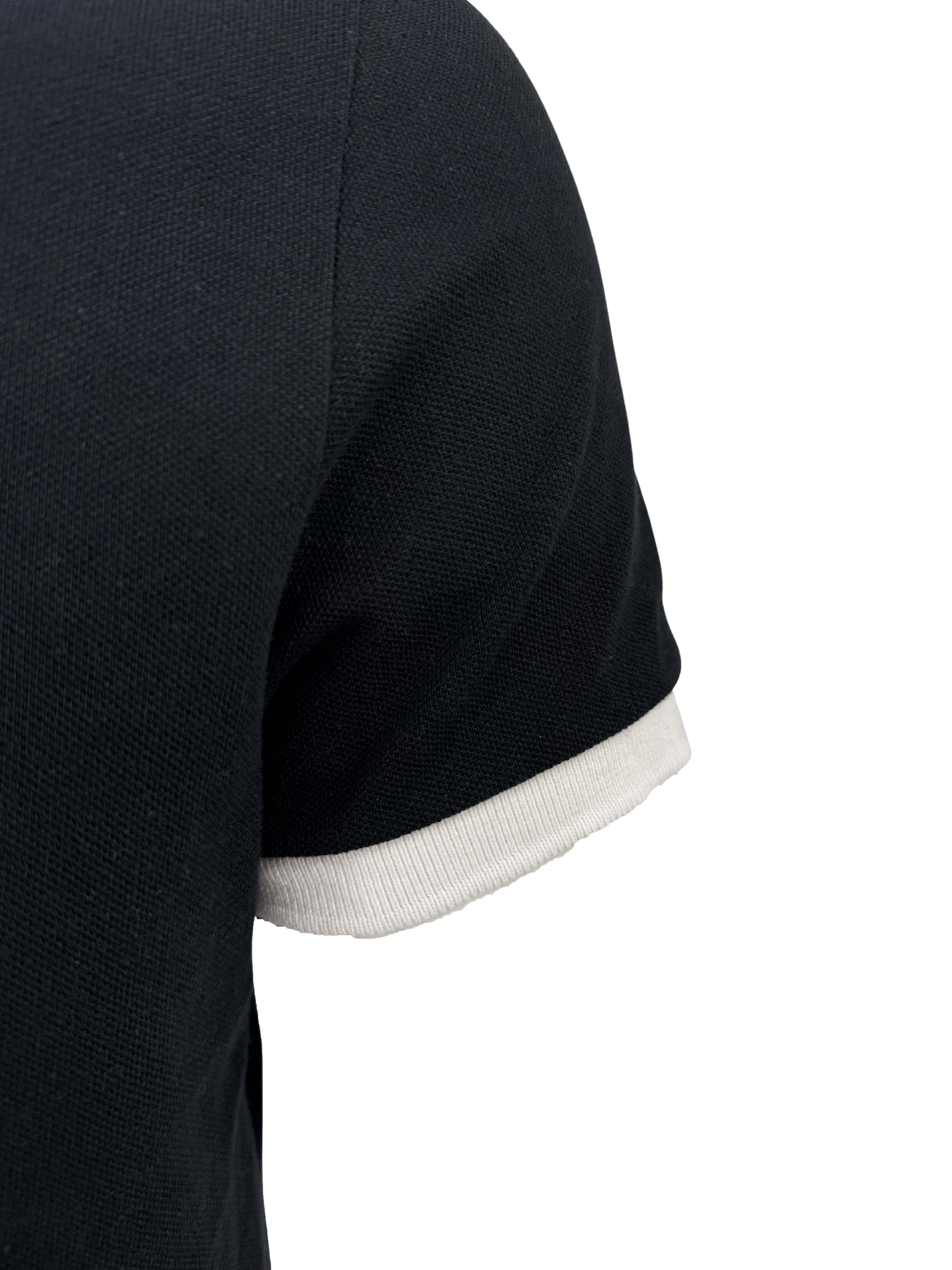 Versace Embroidered Medusa Polo - Black Versace
