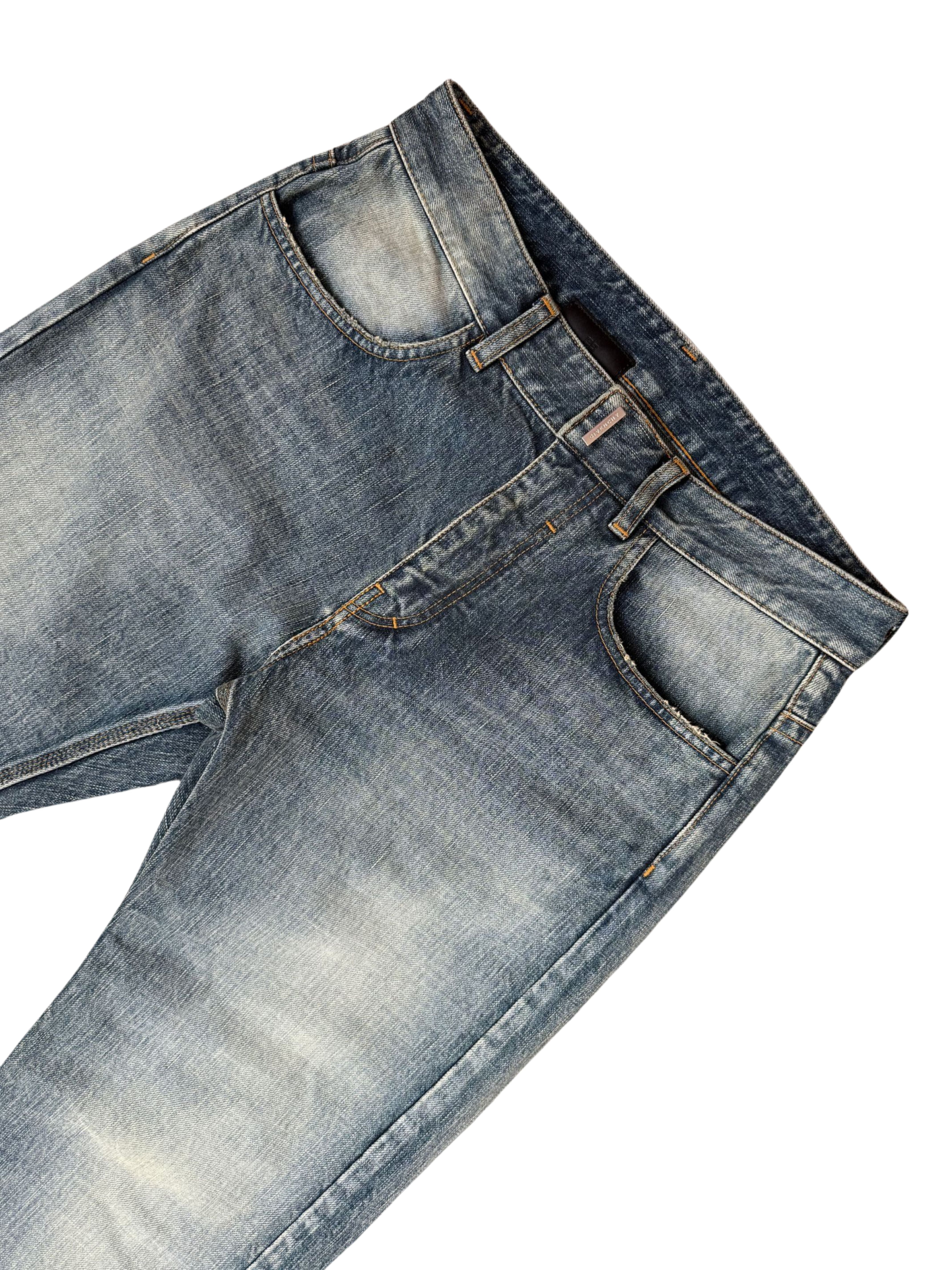 Givenchy Straight Legged Jeans - Washed Denim (Unused) Givenchy