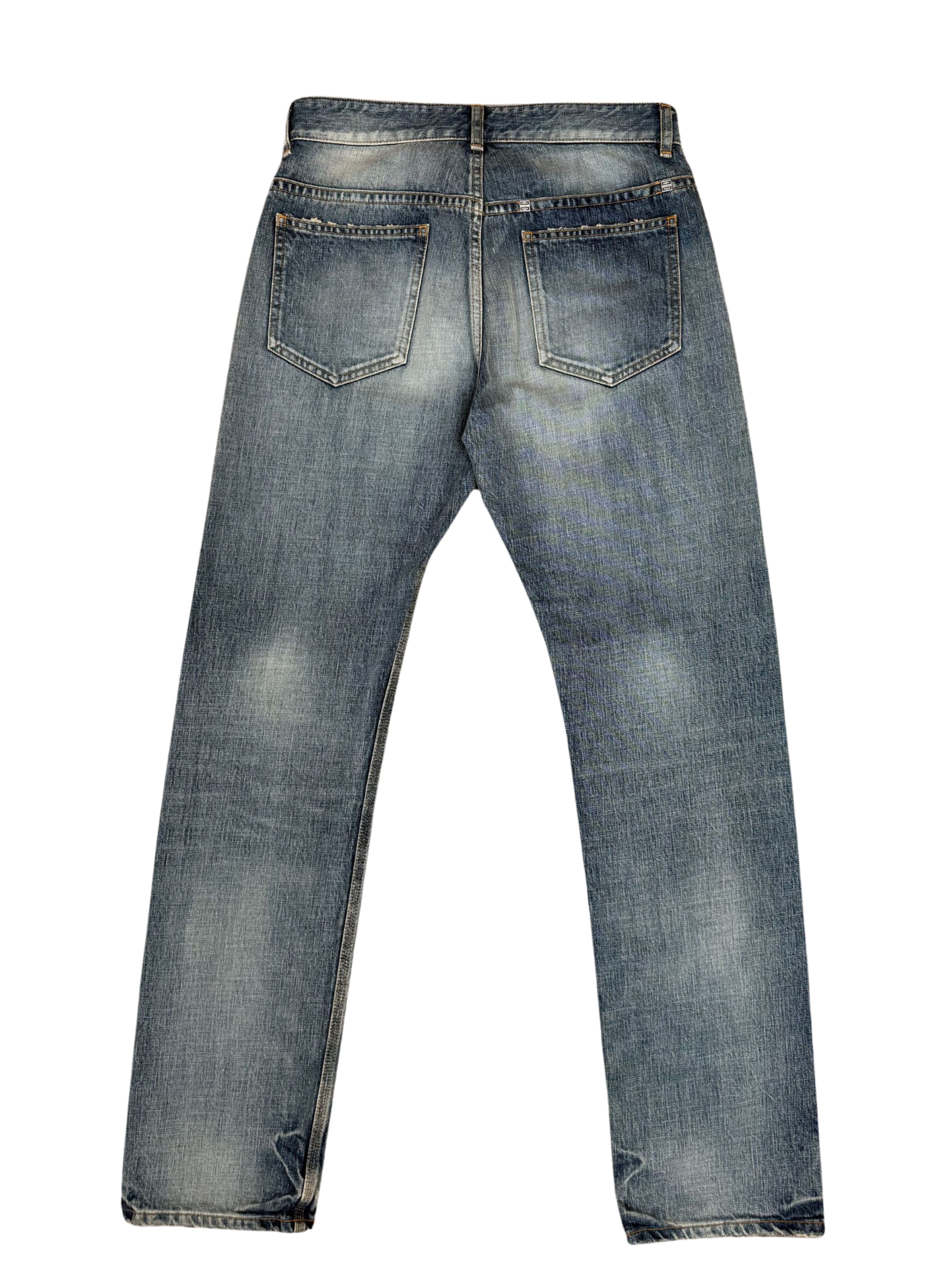 Givenchy Straight Legged Jeans - Washed Denim (Unused) Givenchy