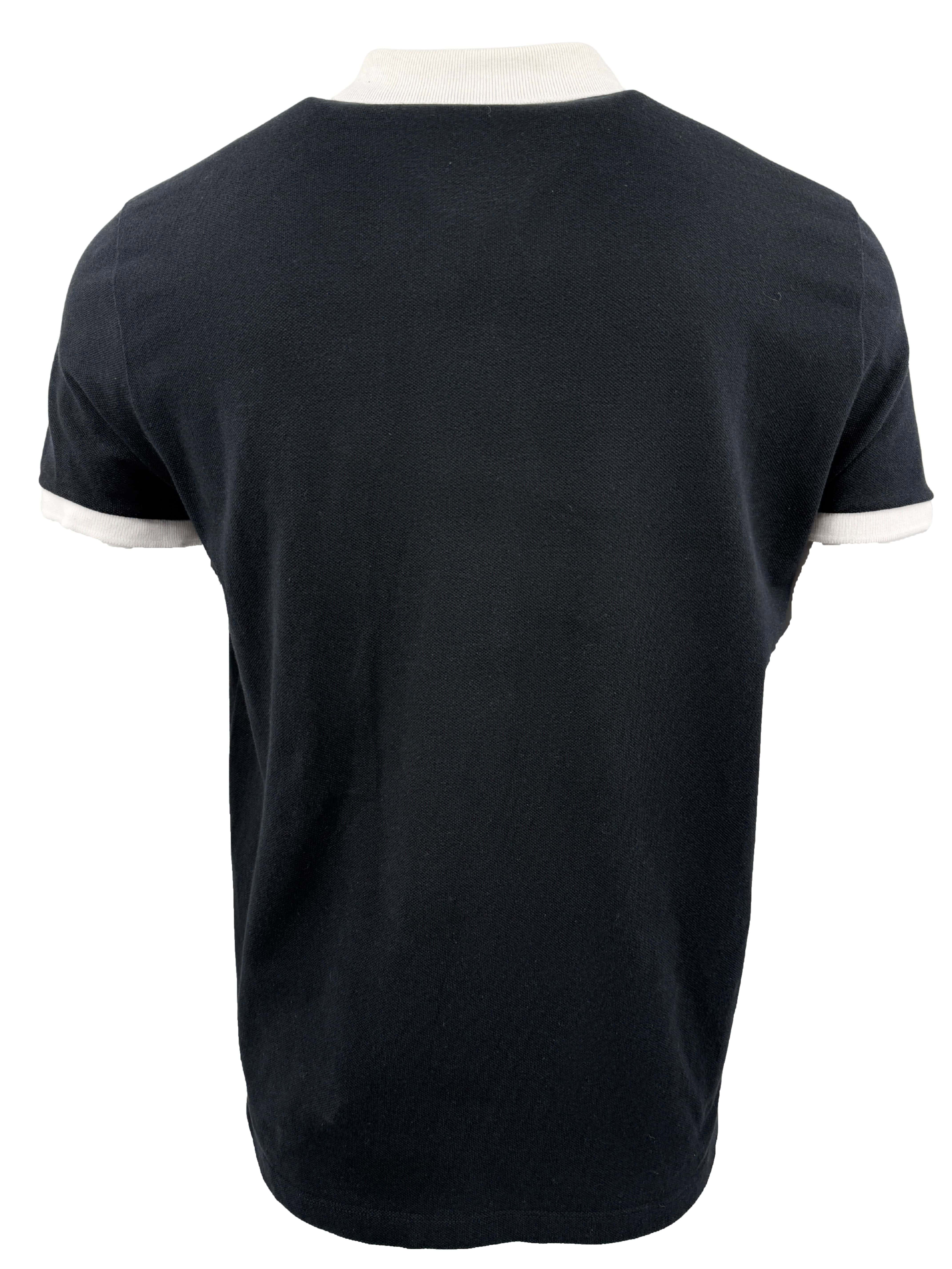 Versace Embroidered Medusa Polo - Black Versace
