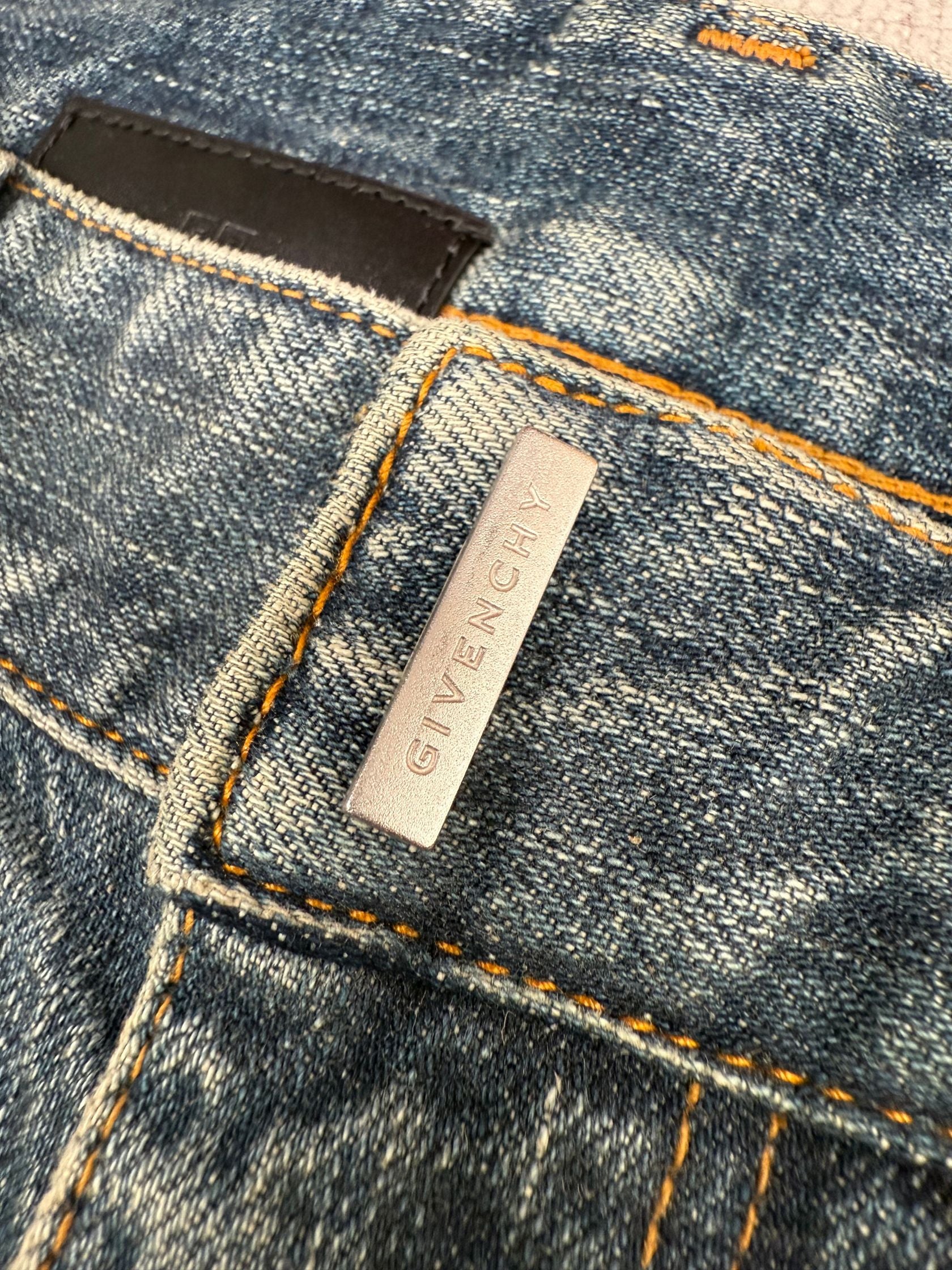Givenchy Straight Legged Jeans - Washed Denim (Unused) Givenchy