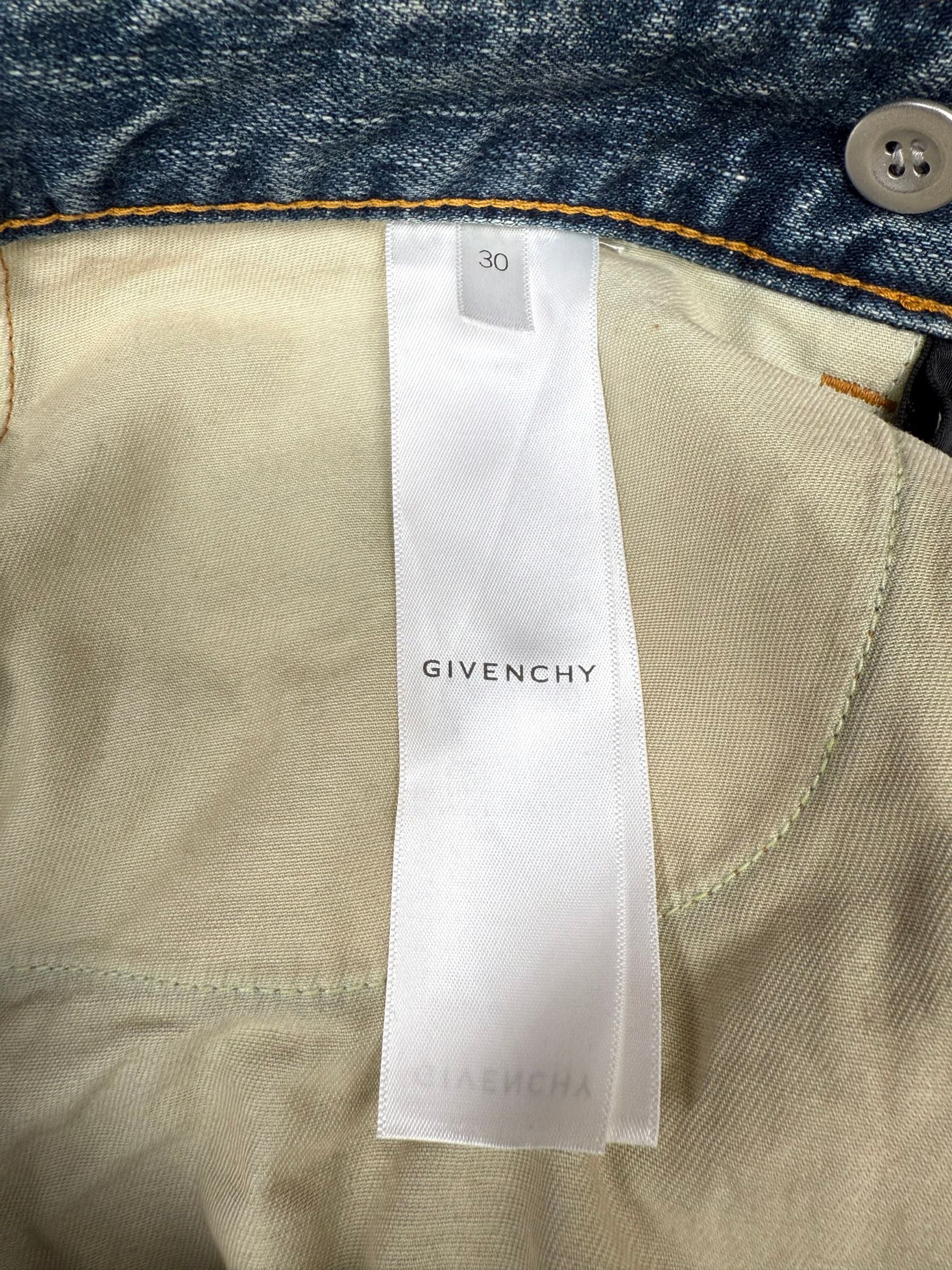 Givenchy Straight Legged Jeans - Washed Denim (Unused) Givenchy