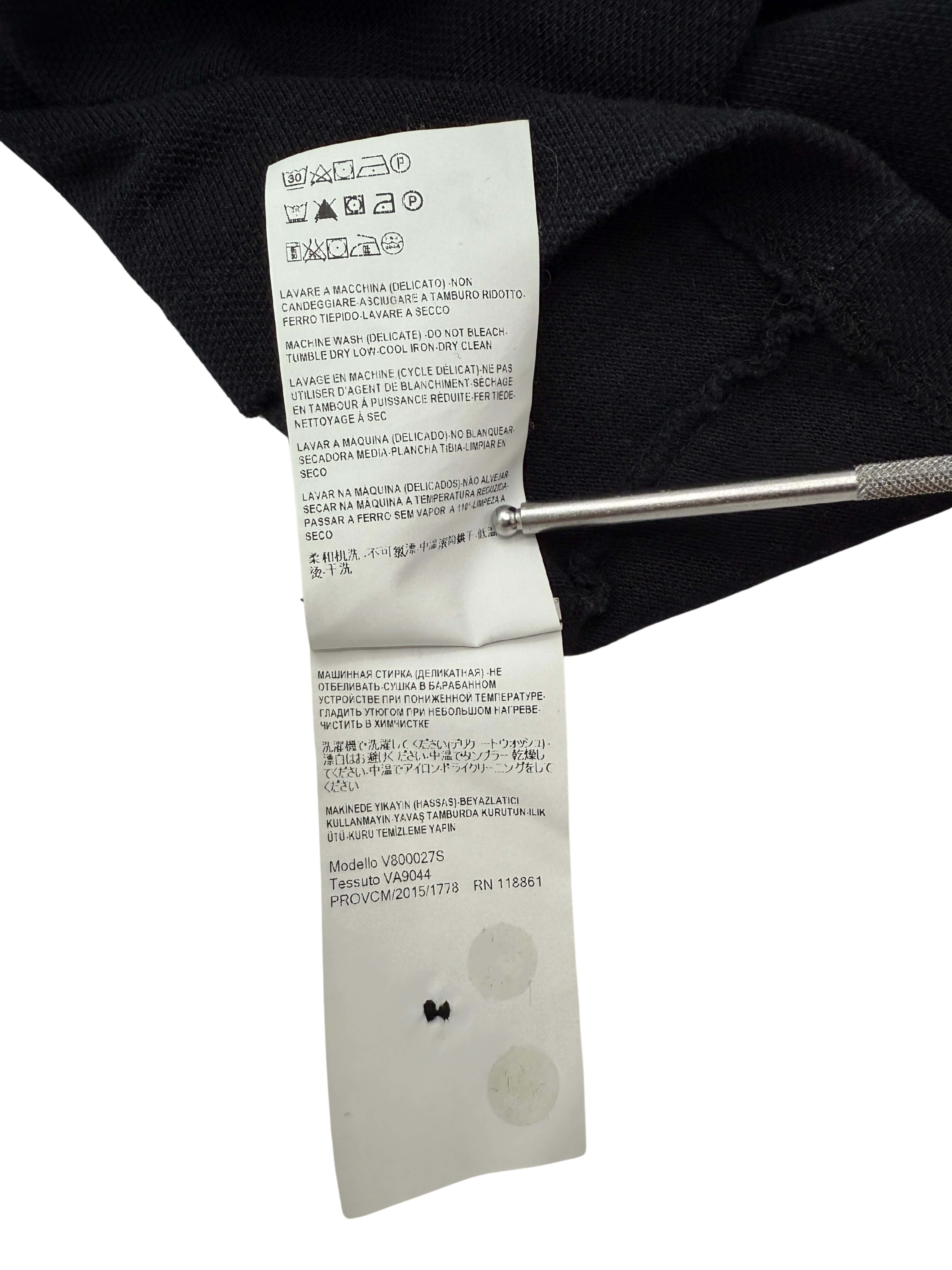 Versace Embroidered Medusa Polo - Black Versace