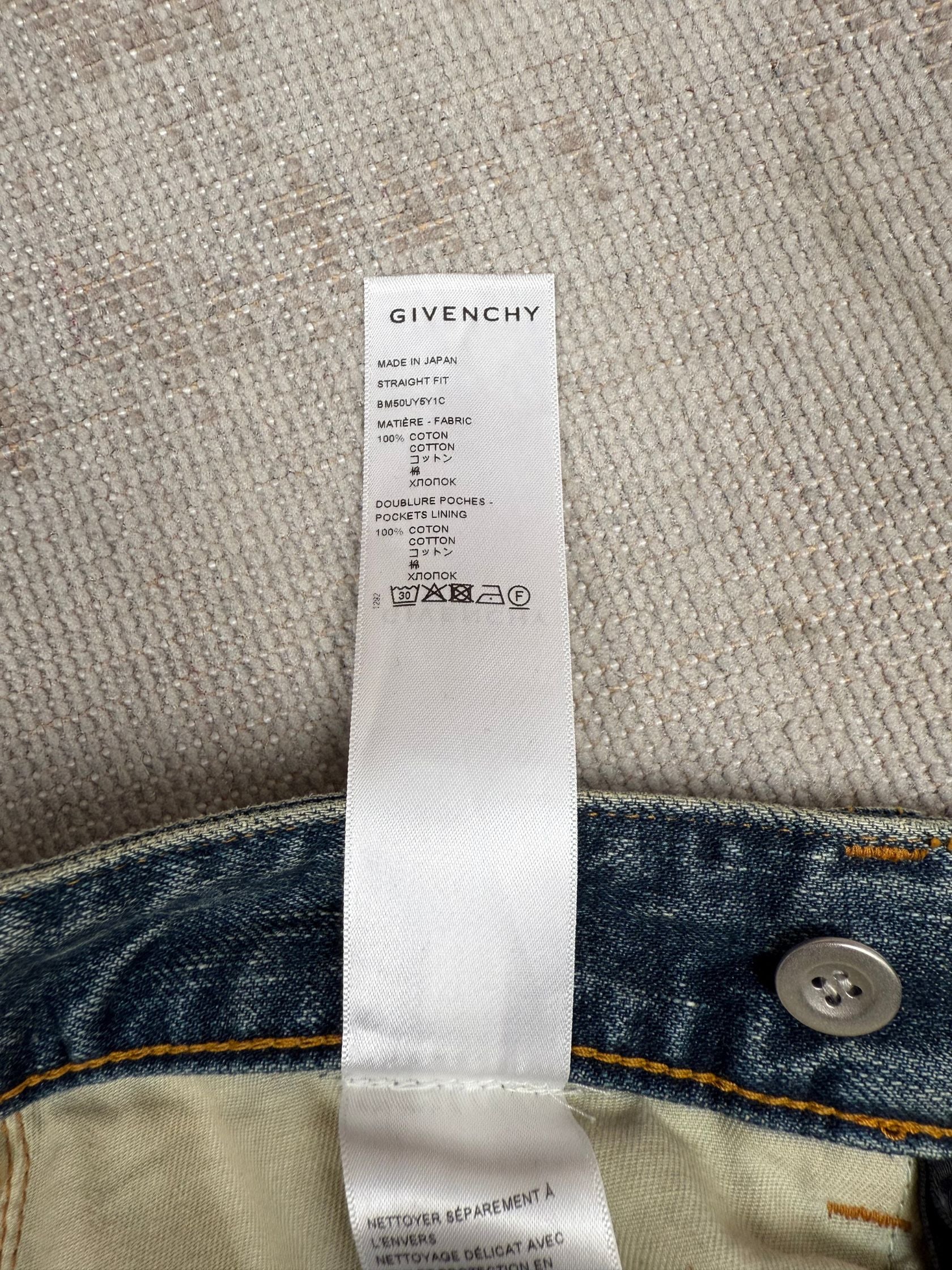 Givenchy Straight Legged Jeans - Washed Denim (Unused) Givenchy