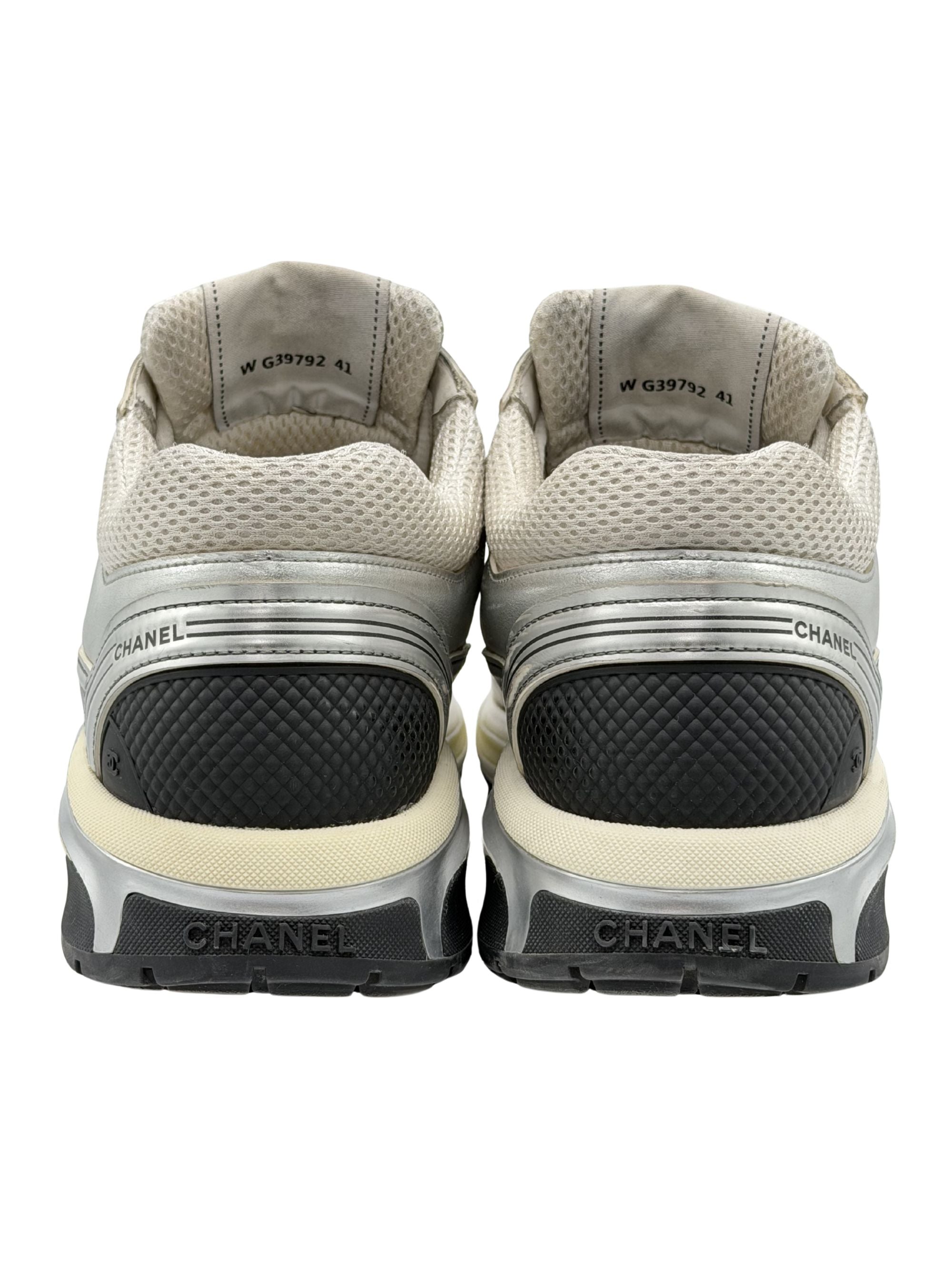 Chanel CC Runner Trainers - Silver Chanel
