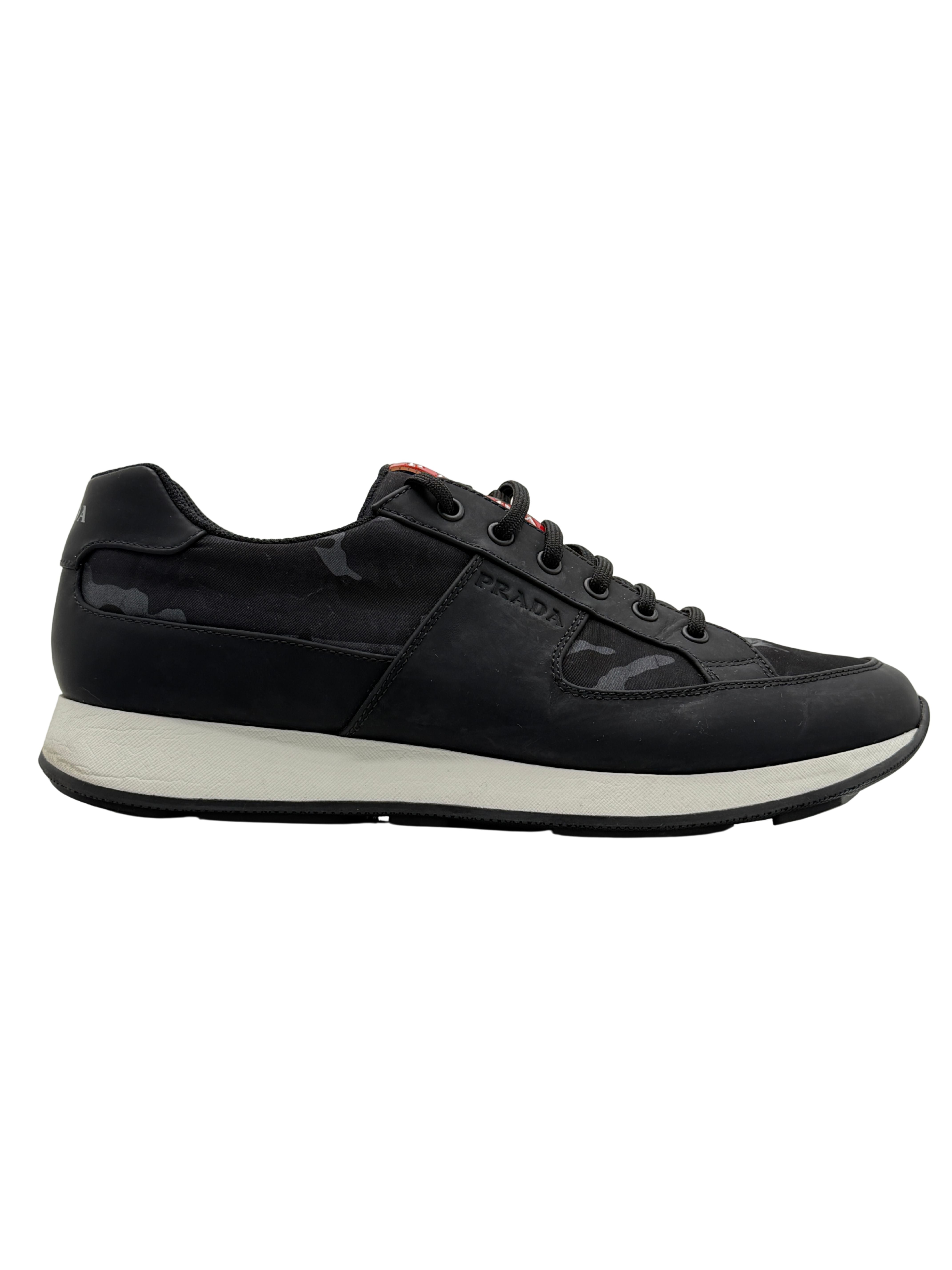 Prada Camo Runner Trainer - Black Prada