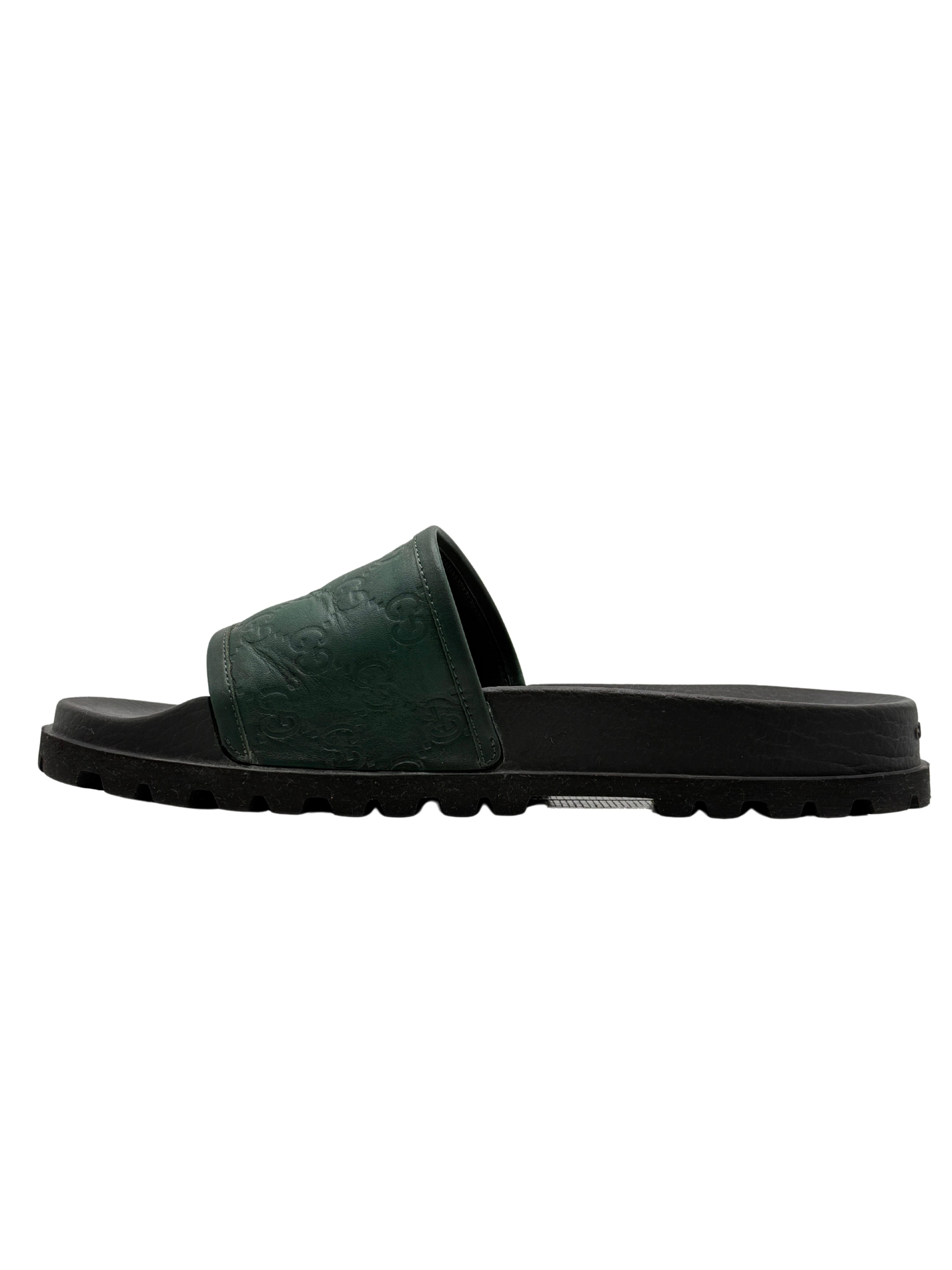 Gucci GG Sliders - Green Gucci
