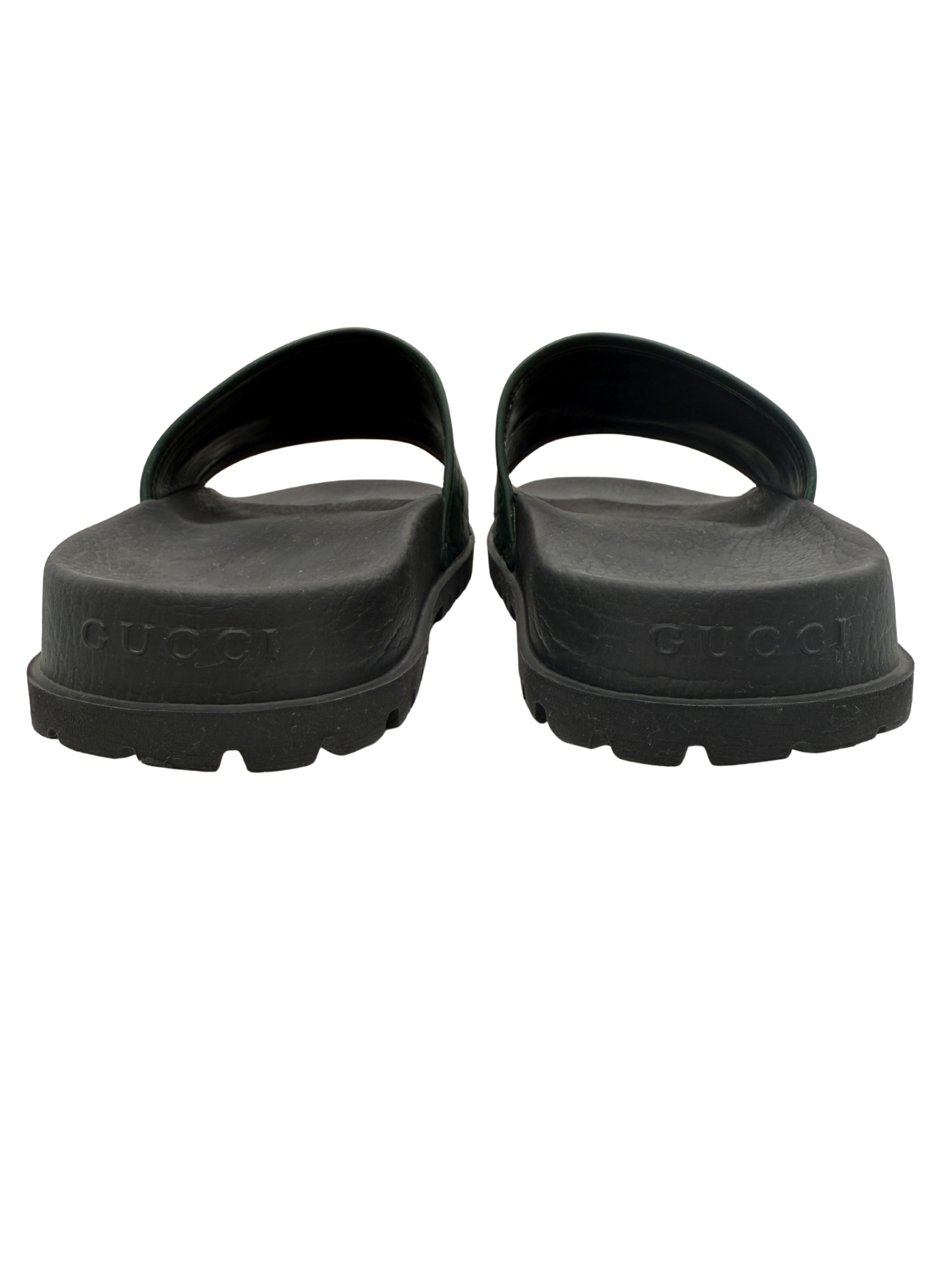 Gucci GG Sliders - Green Gucci
