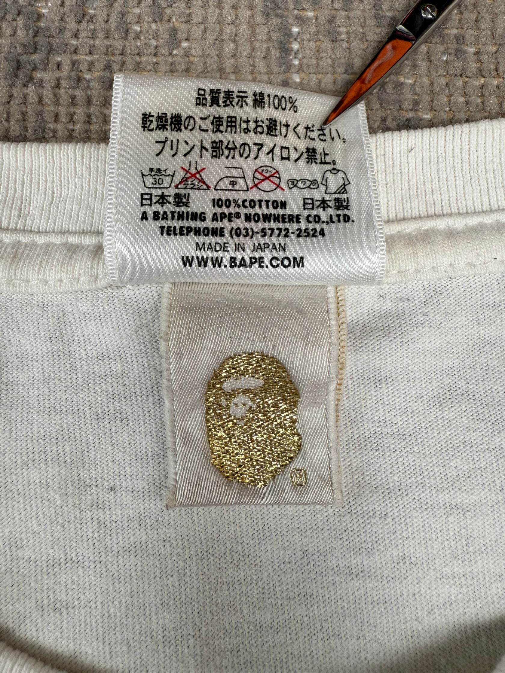 BAPE T-Shirt T-Shirt - Off White BAPE