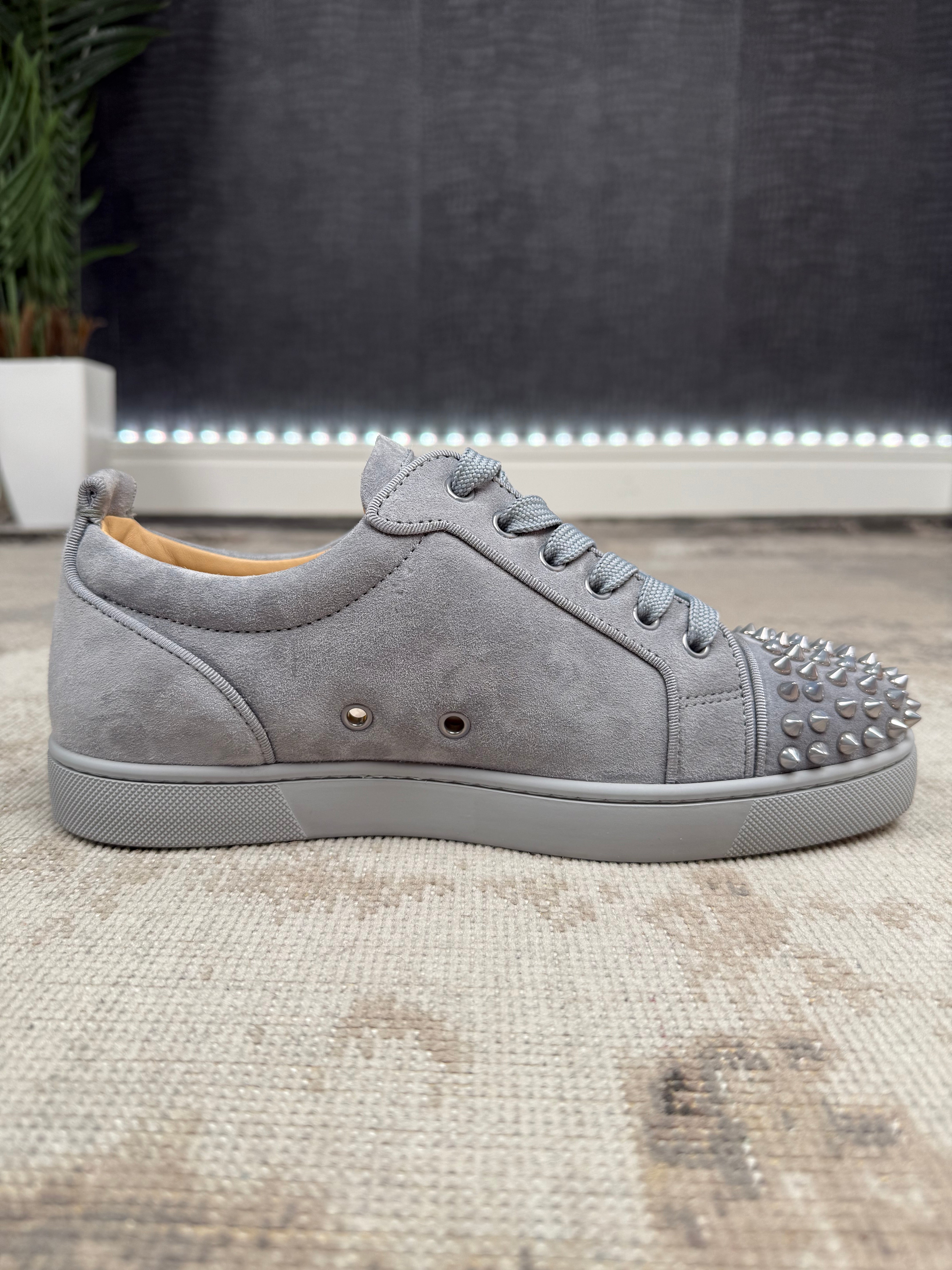 Christian Louboutin Junior Spike Trainers - Grey Christian Louboutin