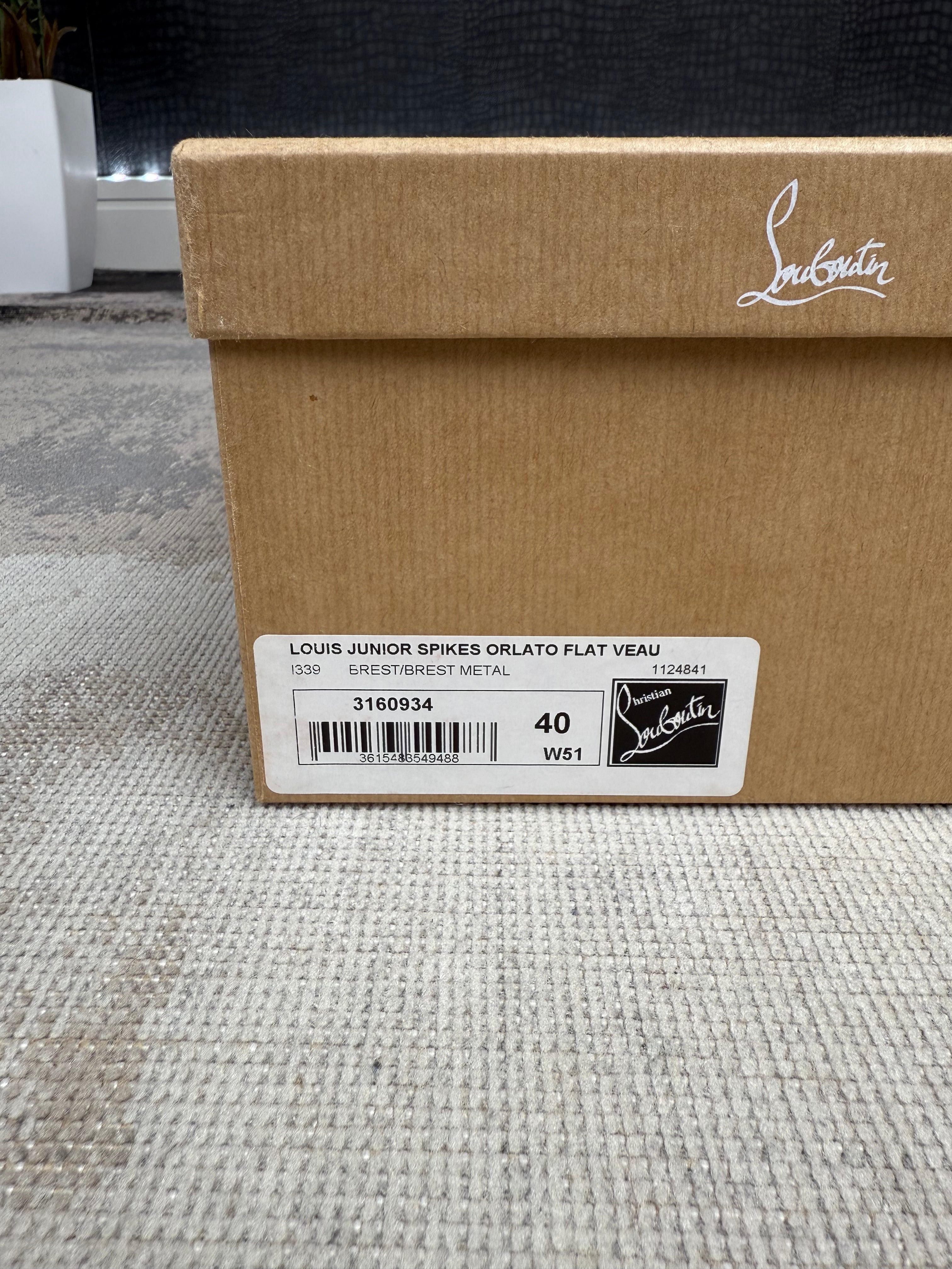 Christian Louboutin Junior Spike Trainers - Grey Christian Louboutin