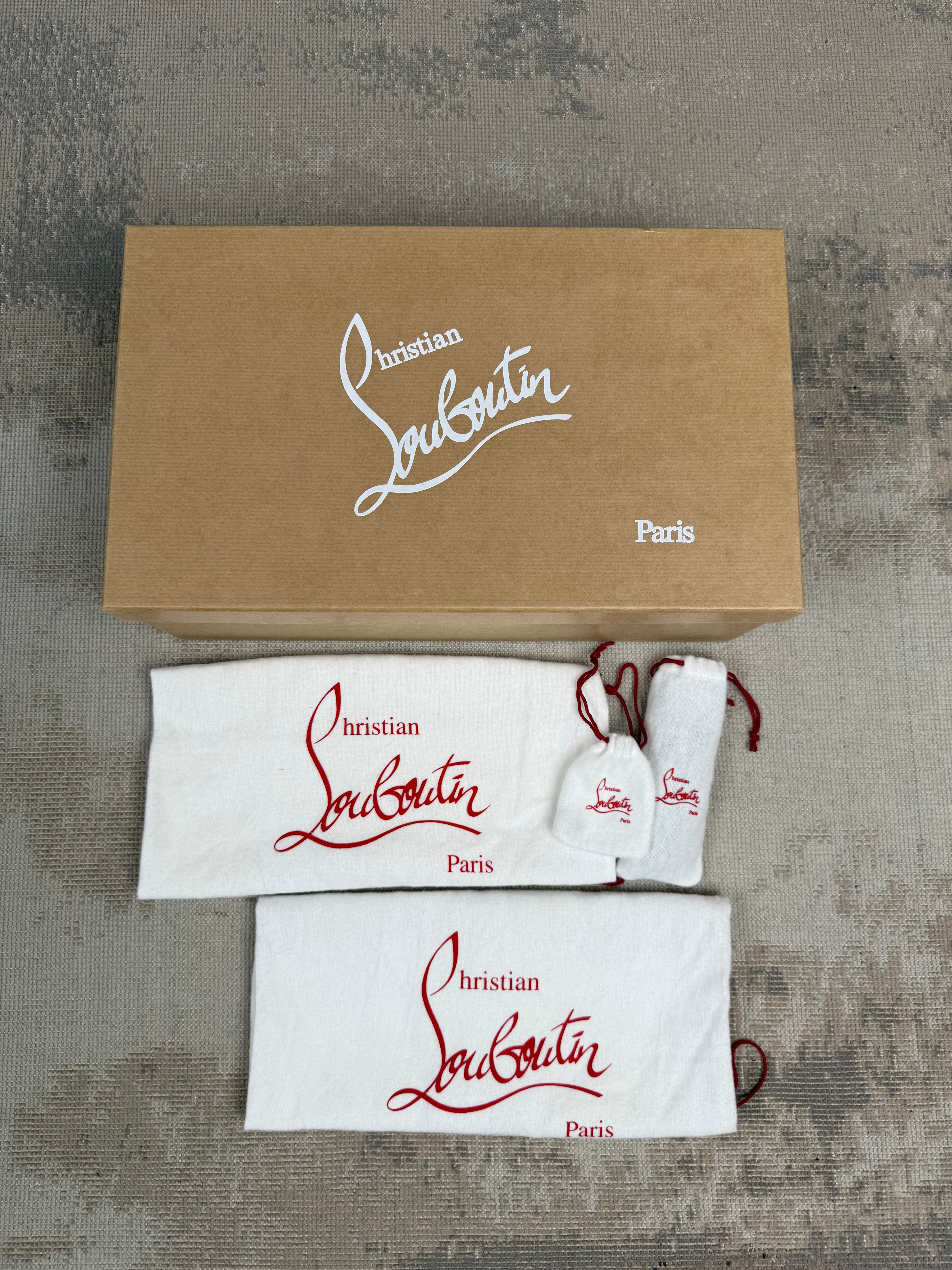Christian Louboutin Junior Spike Trainers - Grey Christian Louboutin