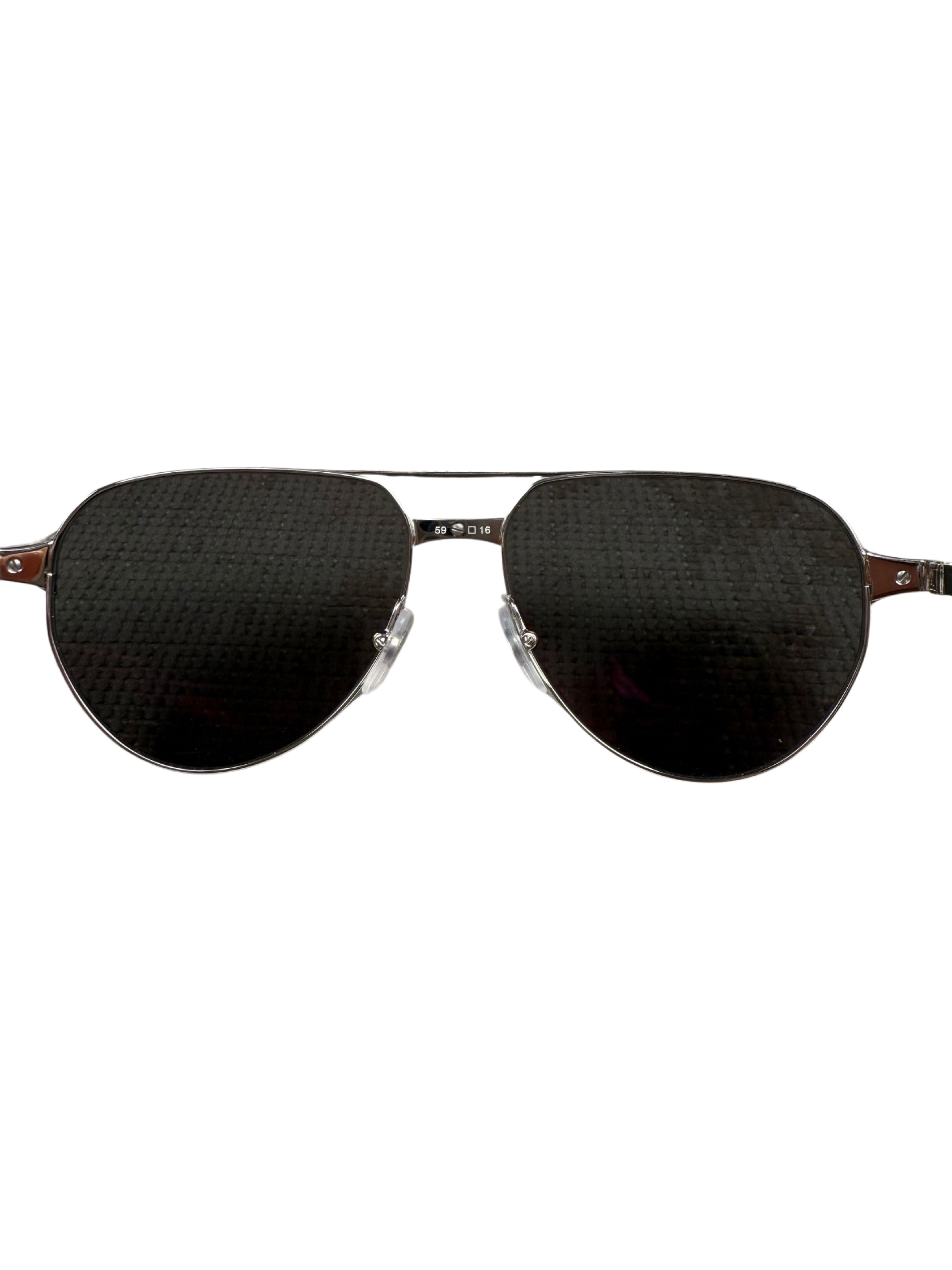 Cartier CT0425S 004 Sunglasses - Silver (Unused)