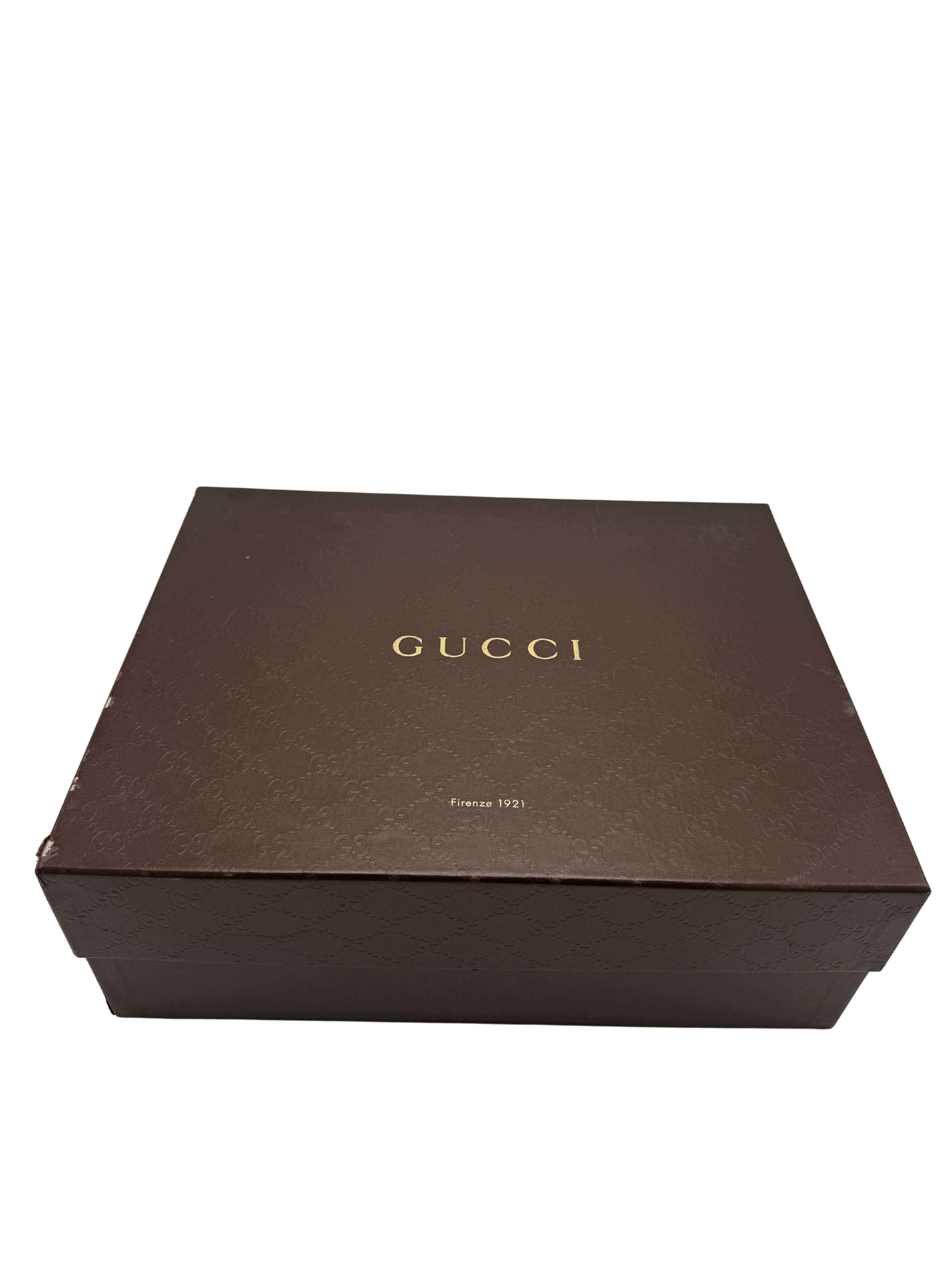 Gucci High-Top Monogram Canvas Trainers - Beige