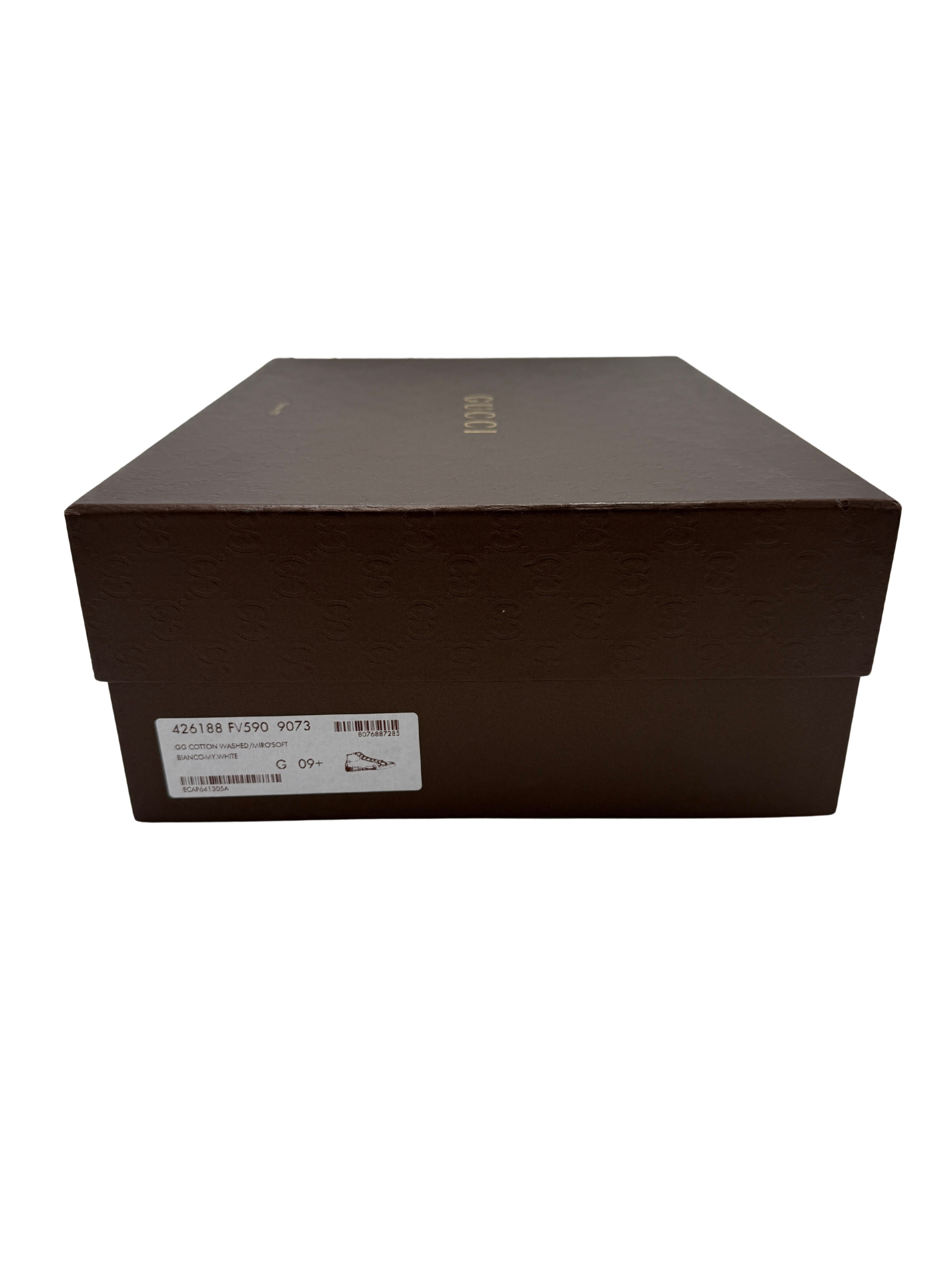 Gucci High-Top Monogram Canvas Trainers - Beige