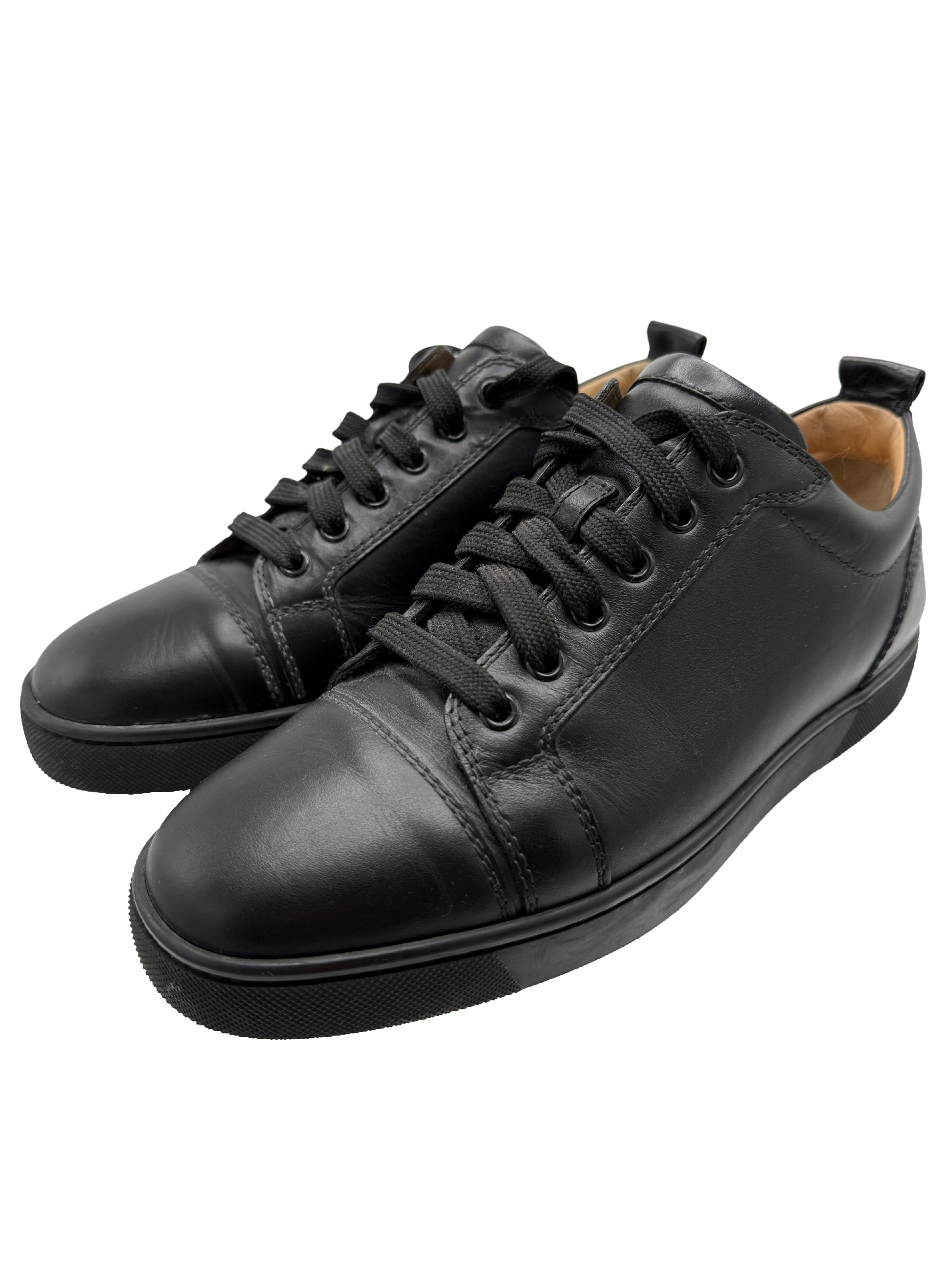 Christian Louboutin Low Leather Trainer - Black