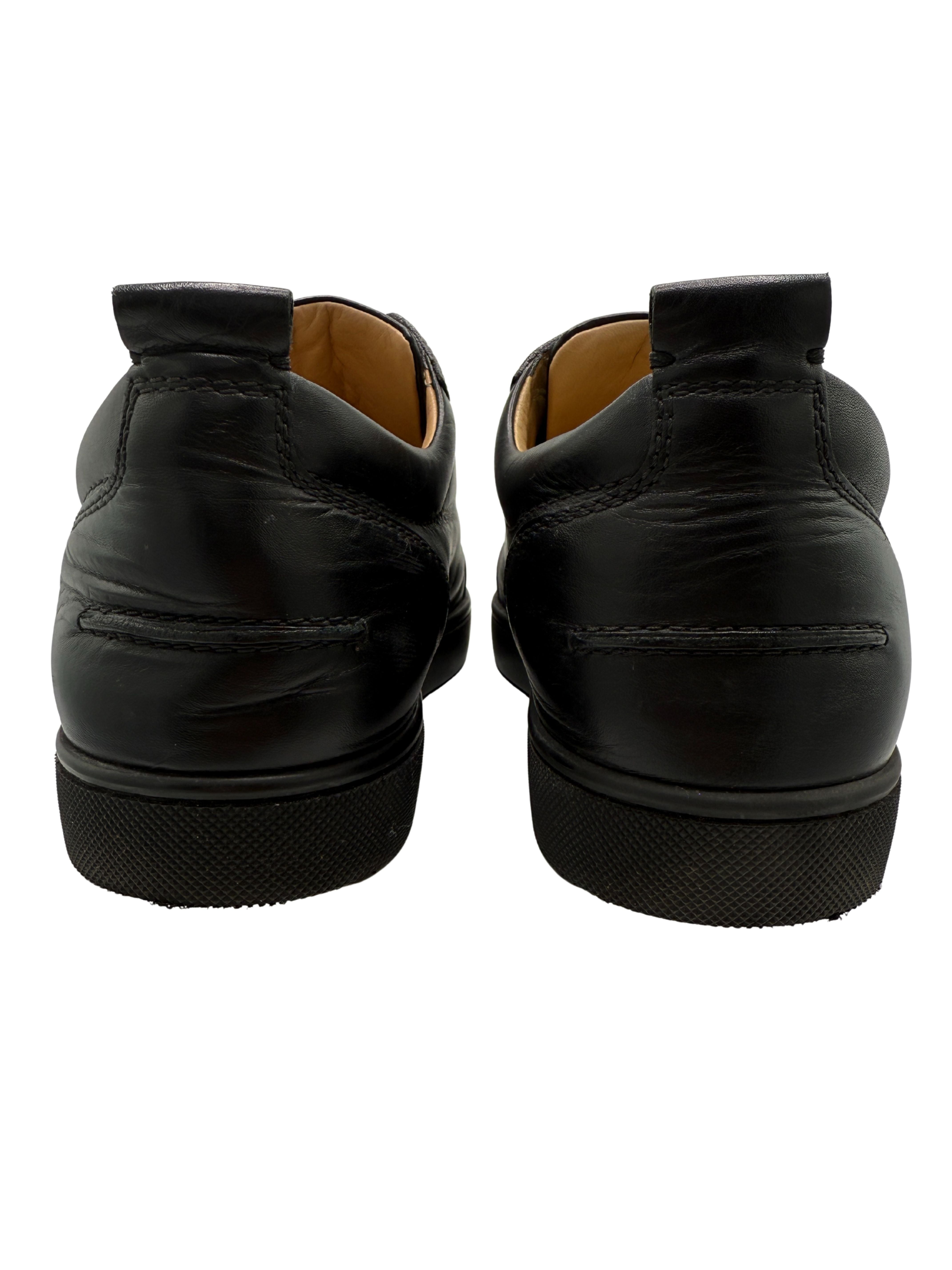 Christian Louboutin Low Leather Trainer - Black