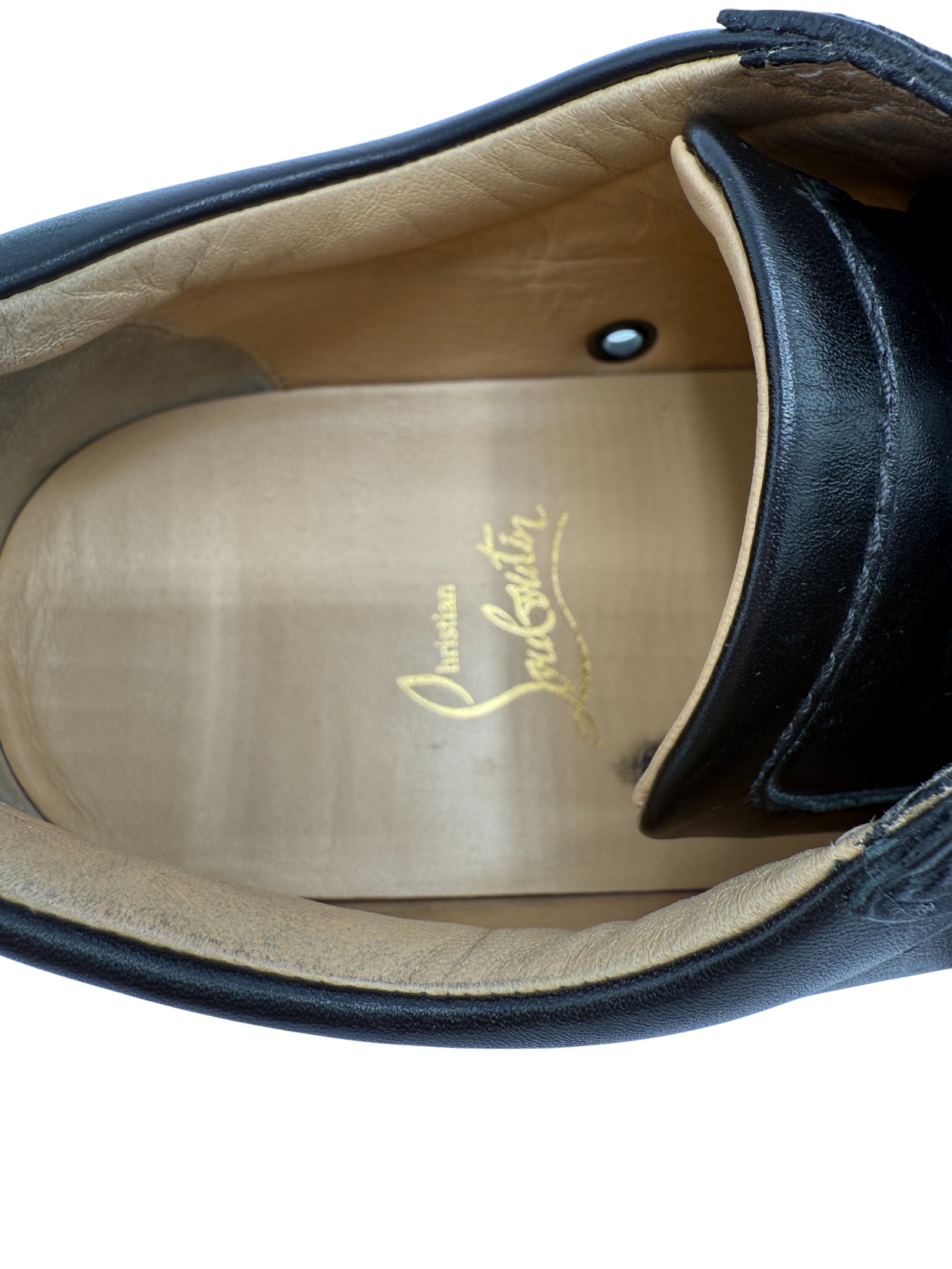 Christian Louboutin Low Leather Trainer - Black
