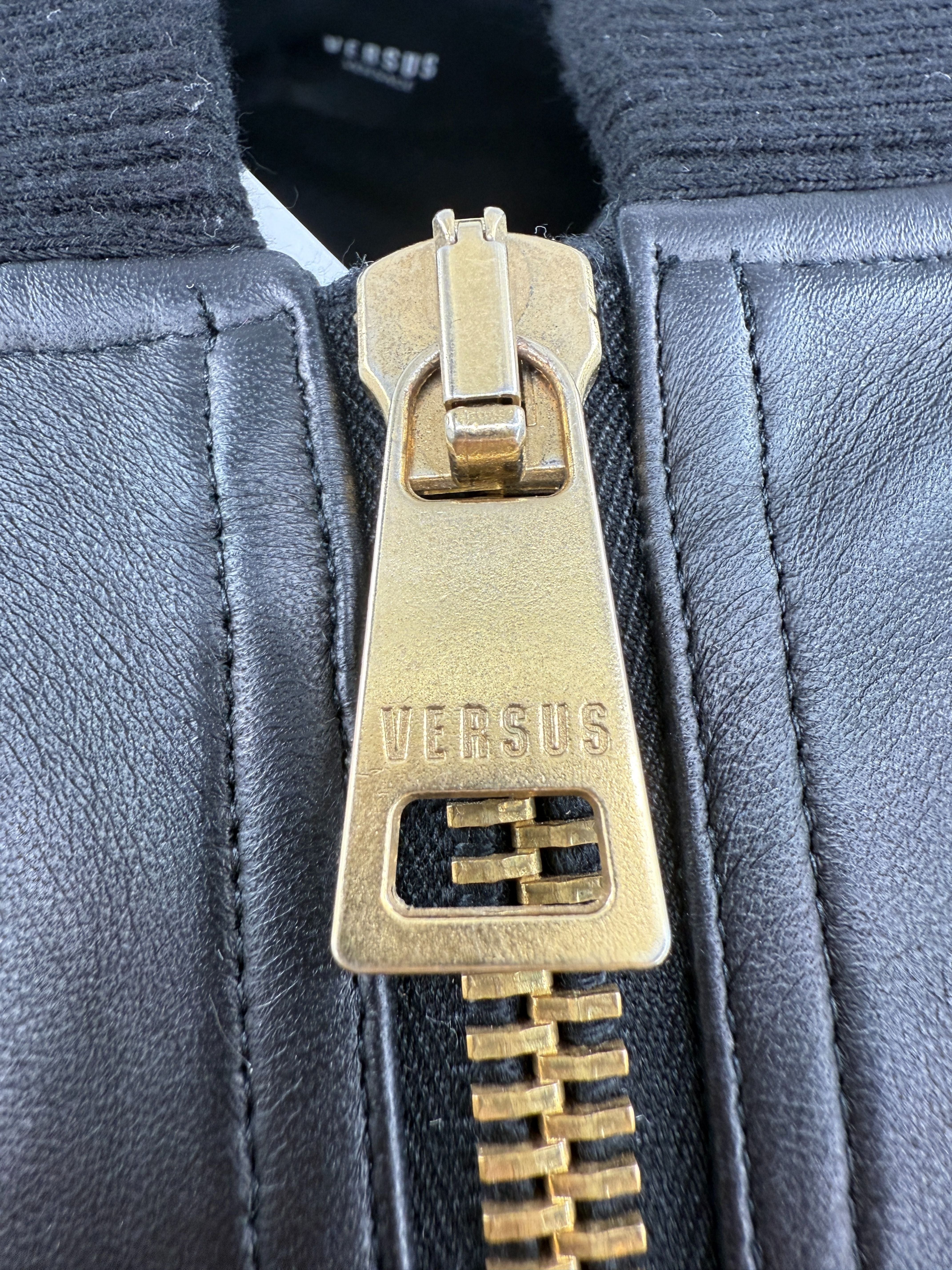 Versace Versus Leather Jacket - Black (Unused) Versace