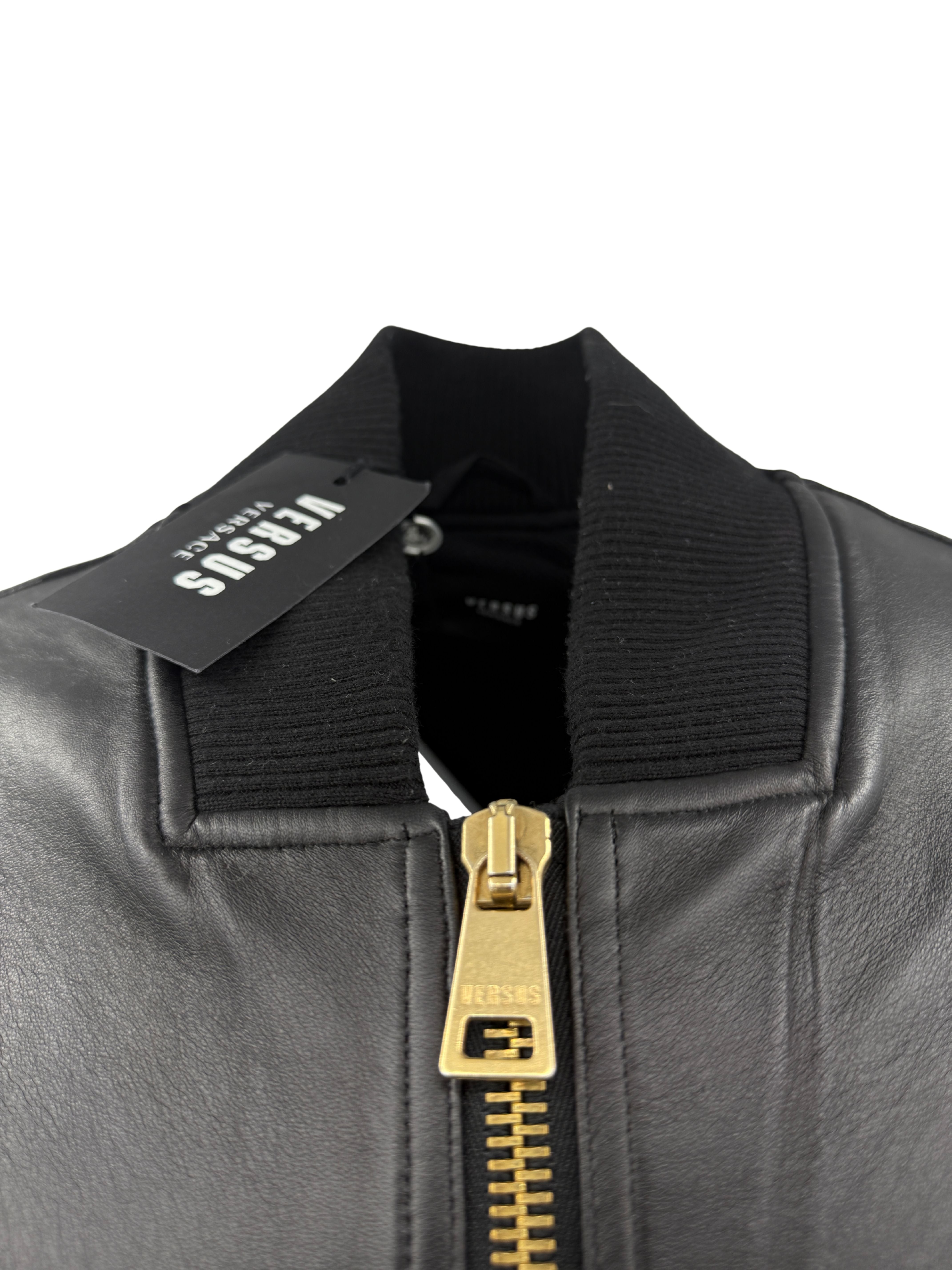 Versace Versus Leather Jacket - Black (Unused) Versace