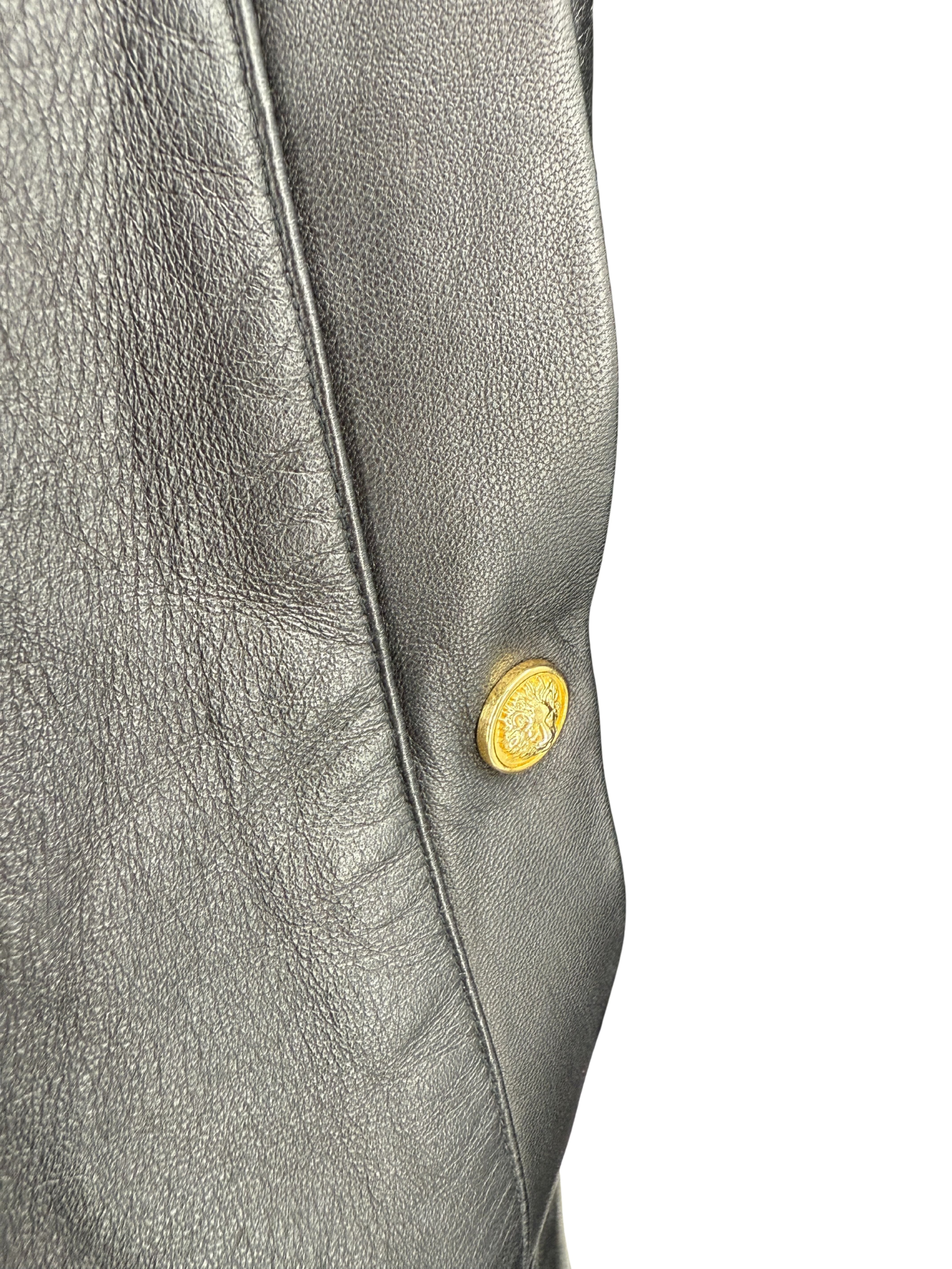 Versace Versus Leather Jacket - Black (Unused) Versace
