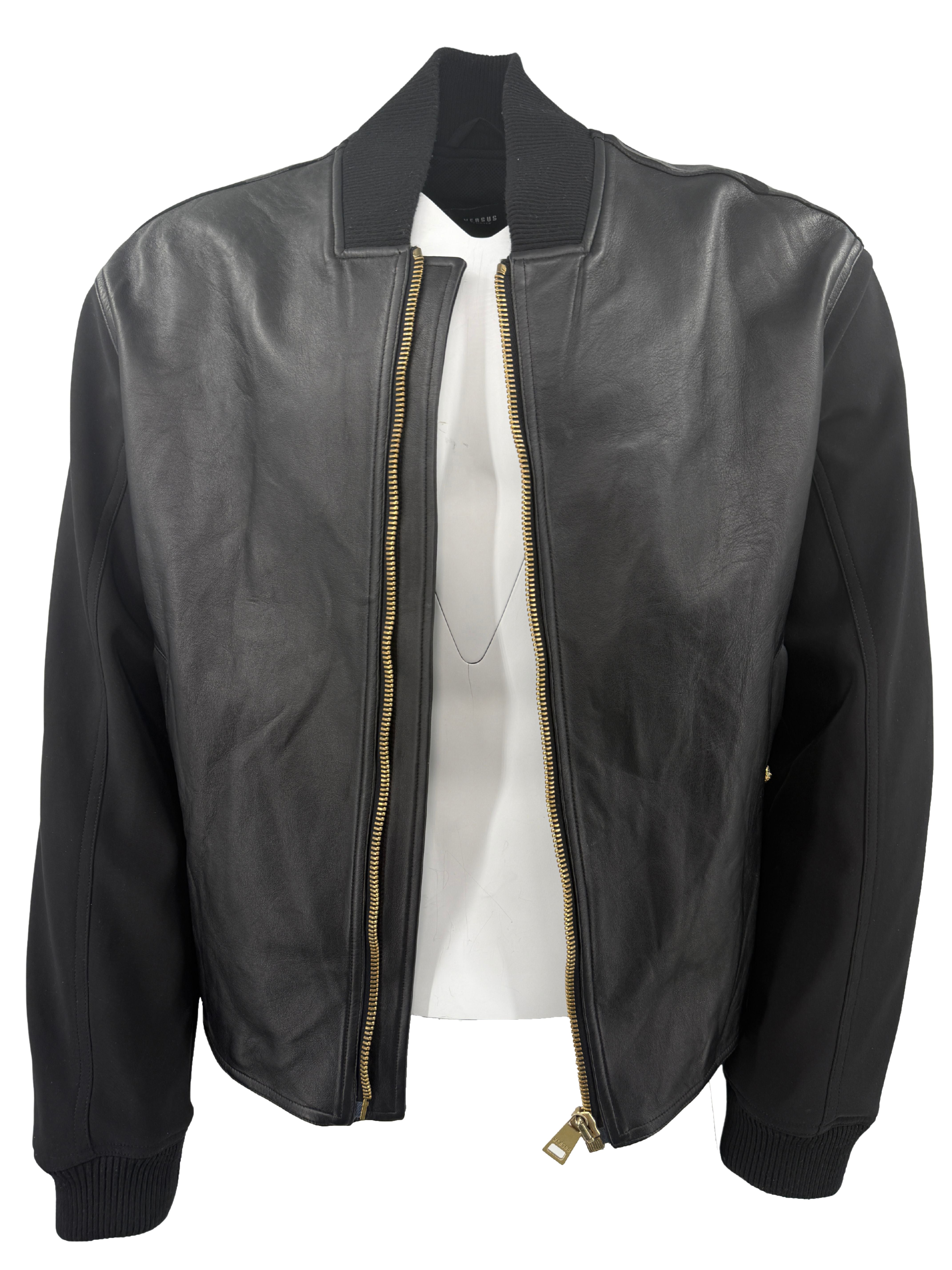 Versace Versus Leather Jacket - Black (Unused) Versace