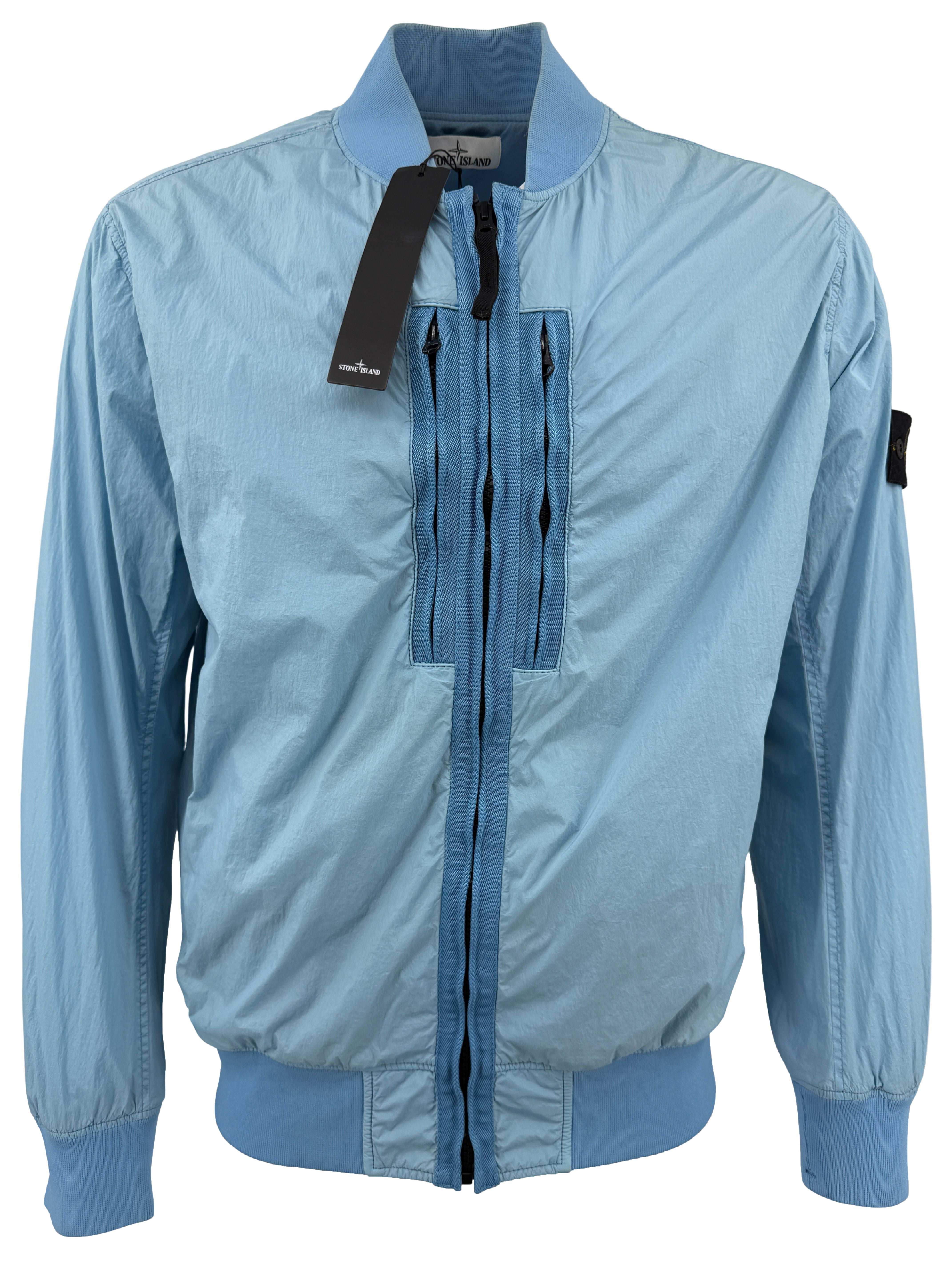 Stone Island Garment Dyed Crinkle Reps Jacket - Blue Stone Island