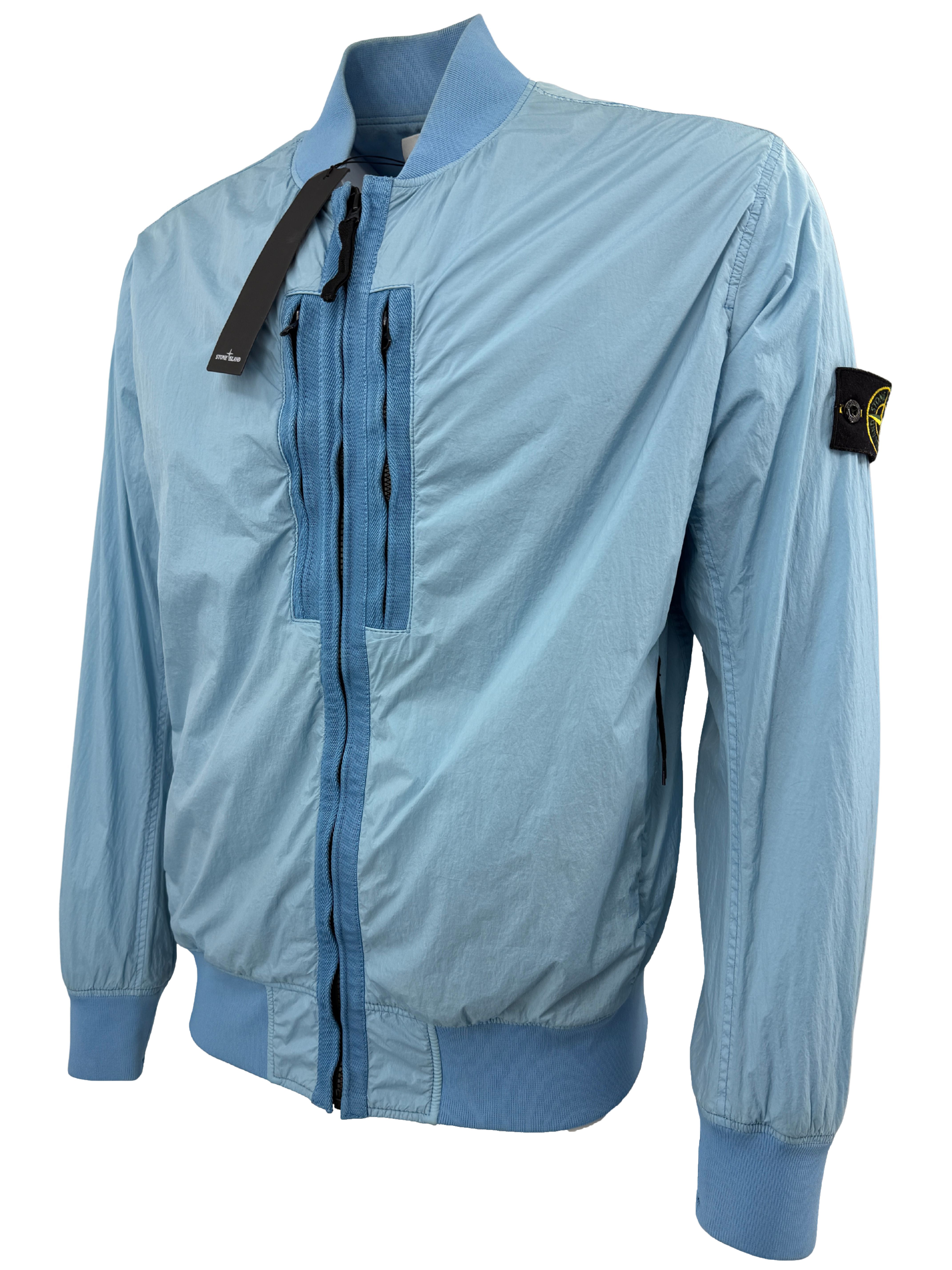 Stone Island Garment Dyed Crinkle Reps Jacket - Blue Stone Island
