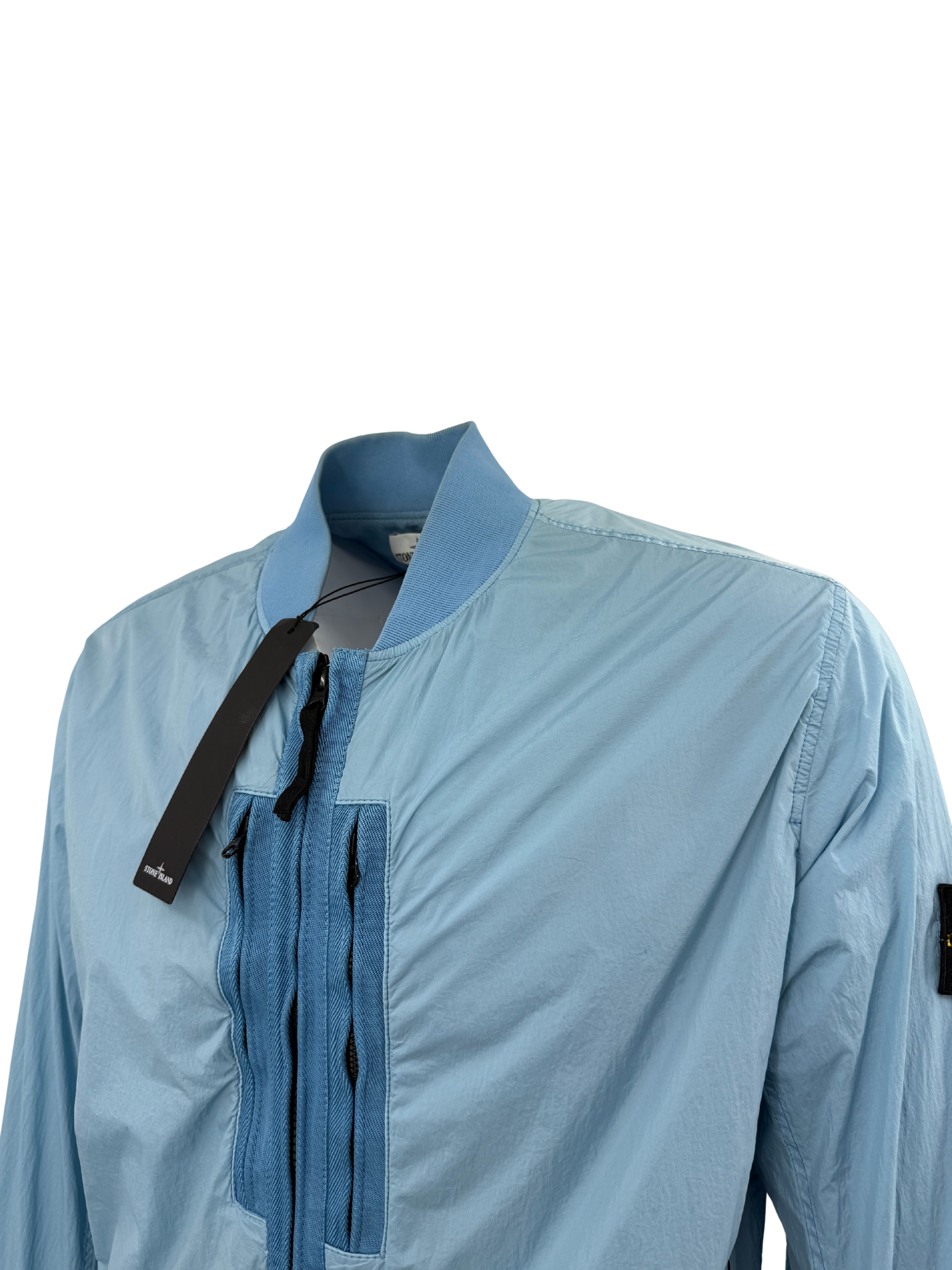 Stone Island Garment Dyed Crinkle Reps Jacket - Blue Stone Island