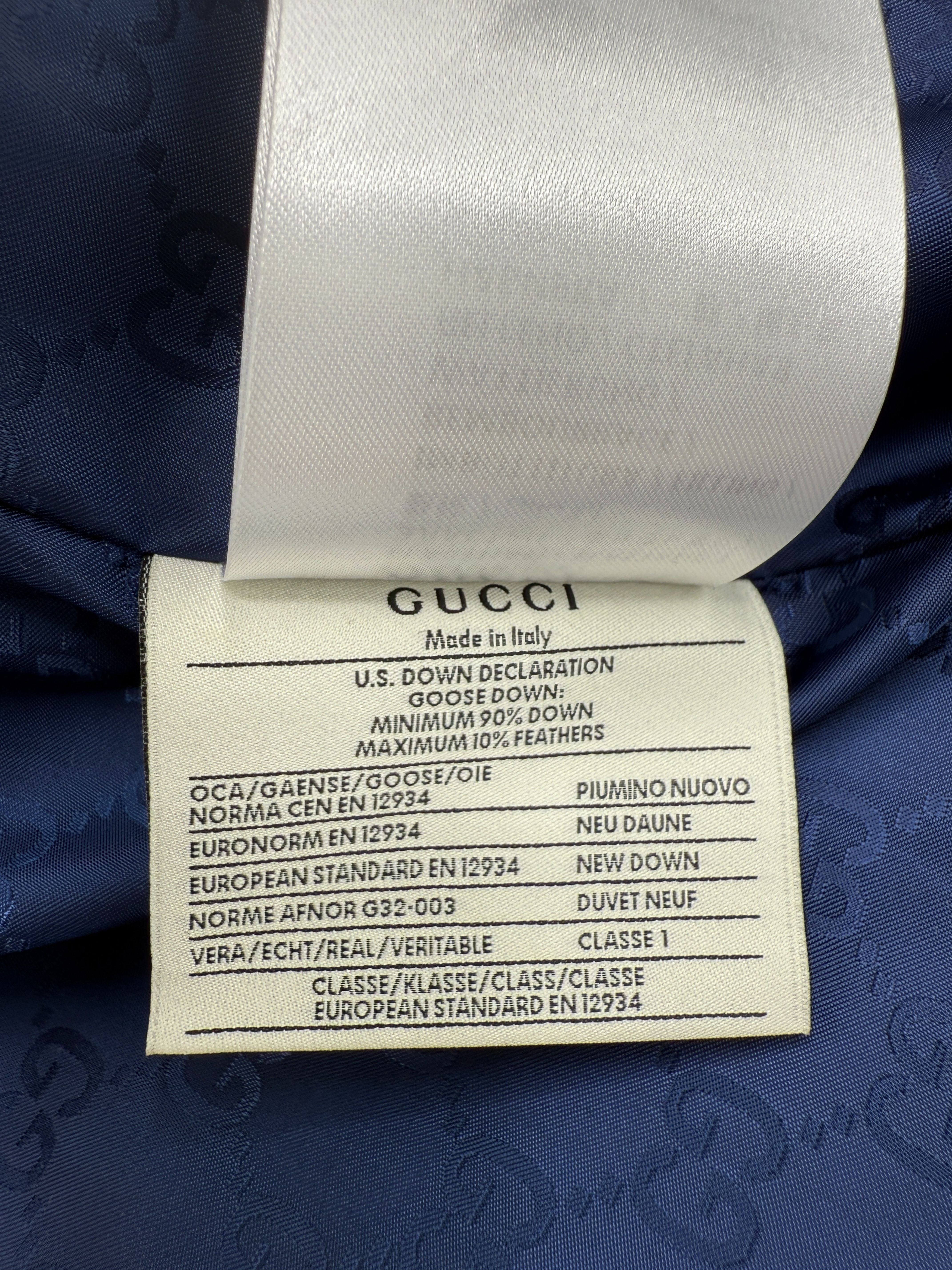 Gucci GG Interior Down Jacket - Navy