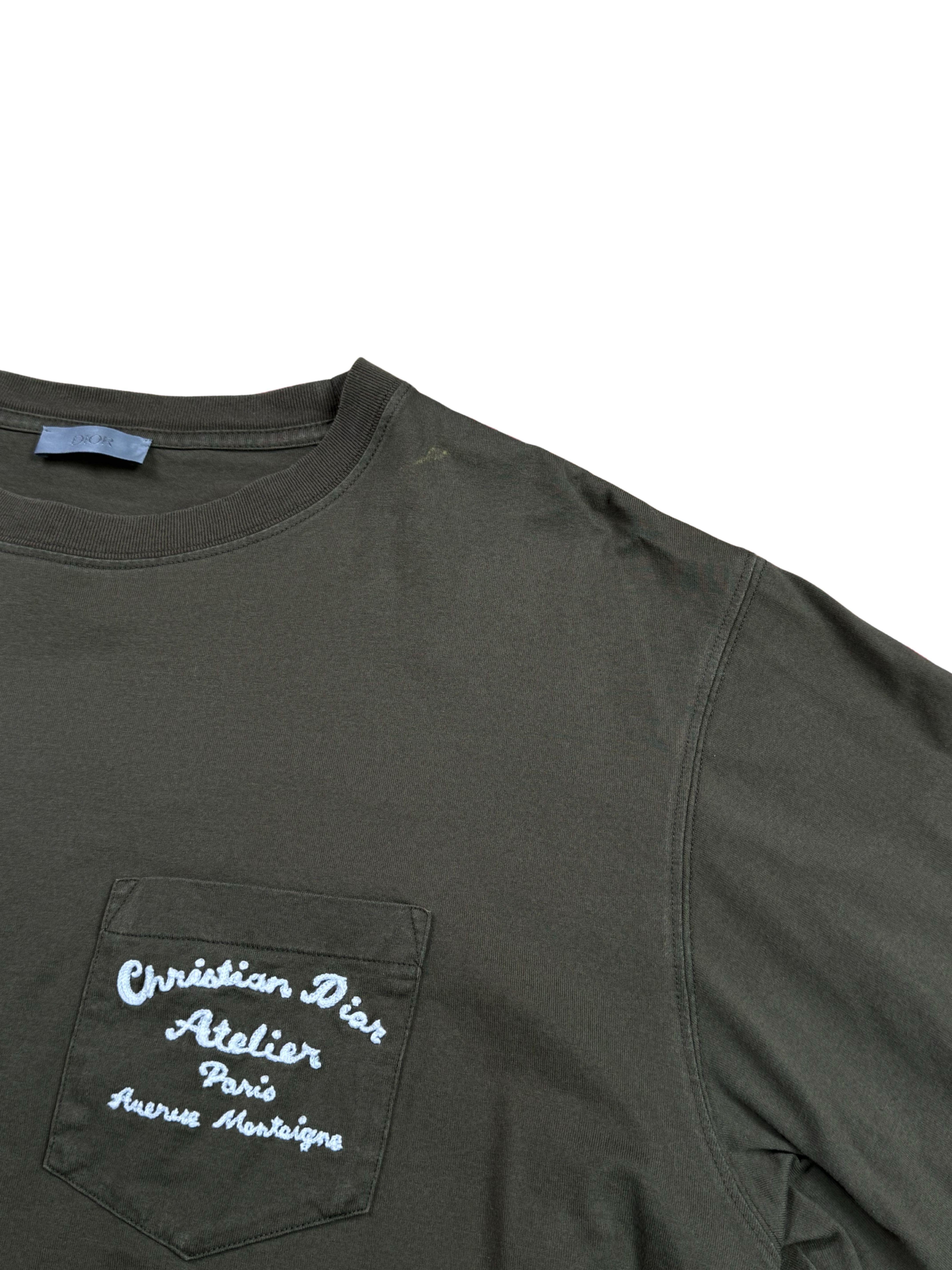 Dior 'Christian Dior Atelier' Embroidered T-Shirt - Khaki Dior