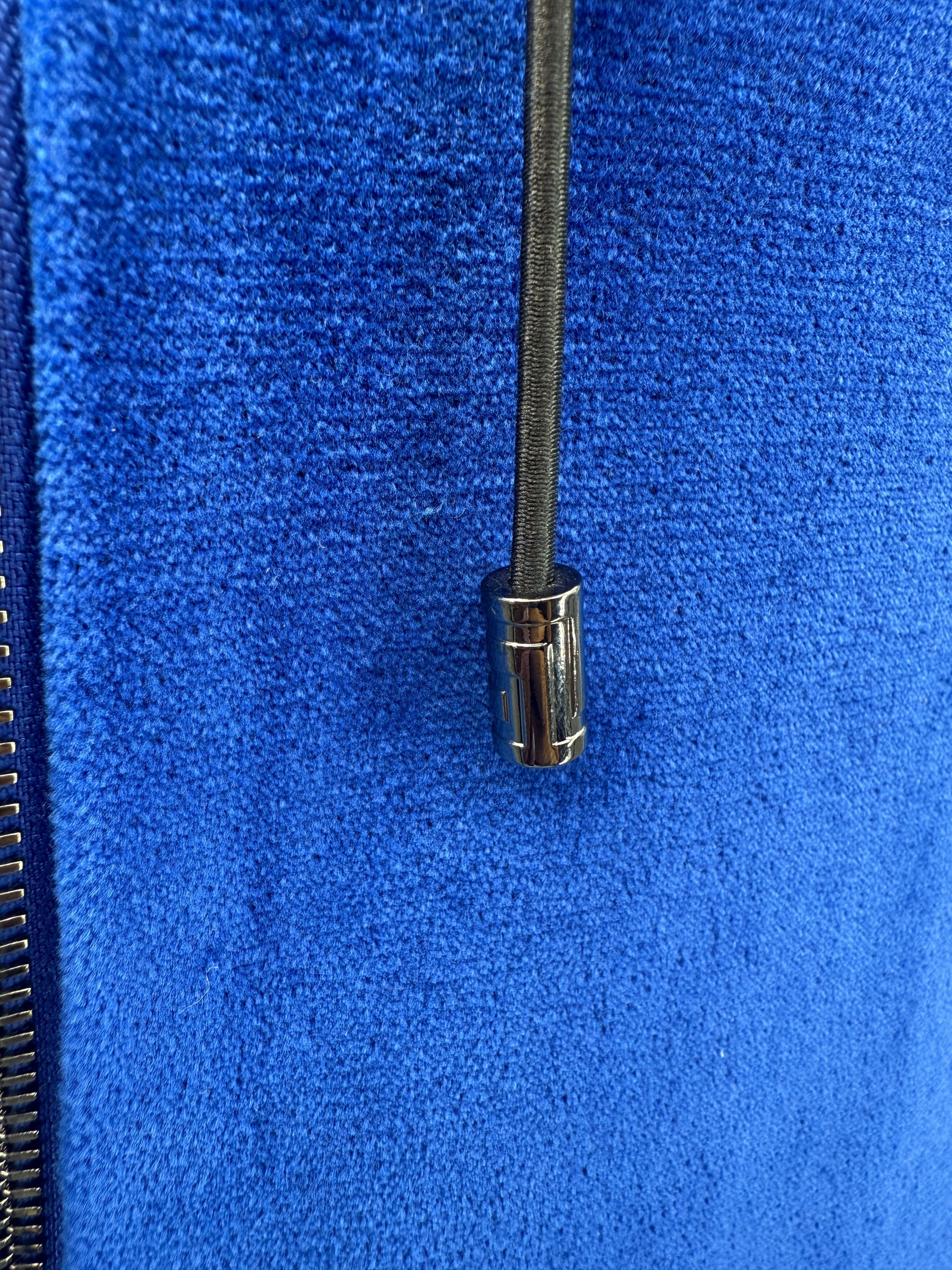Versace Medusa Velour Zip Hoodie - Blue (Unused)