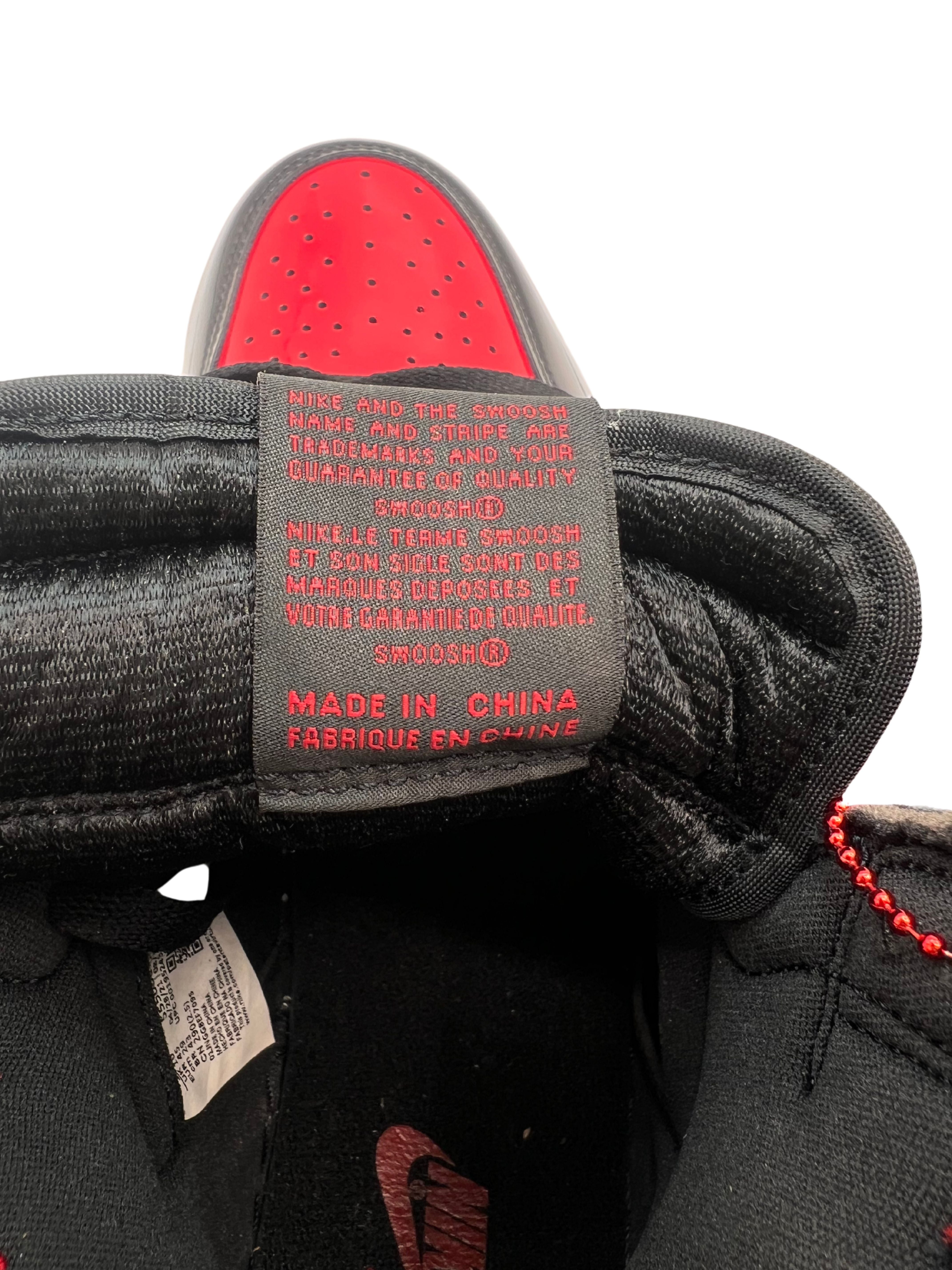 Nike Jordan 1 Retro High OG Patent Bred (Unused) Nike