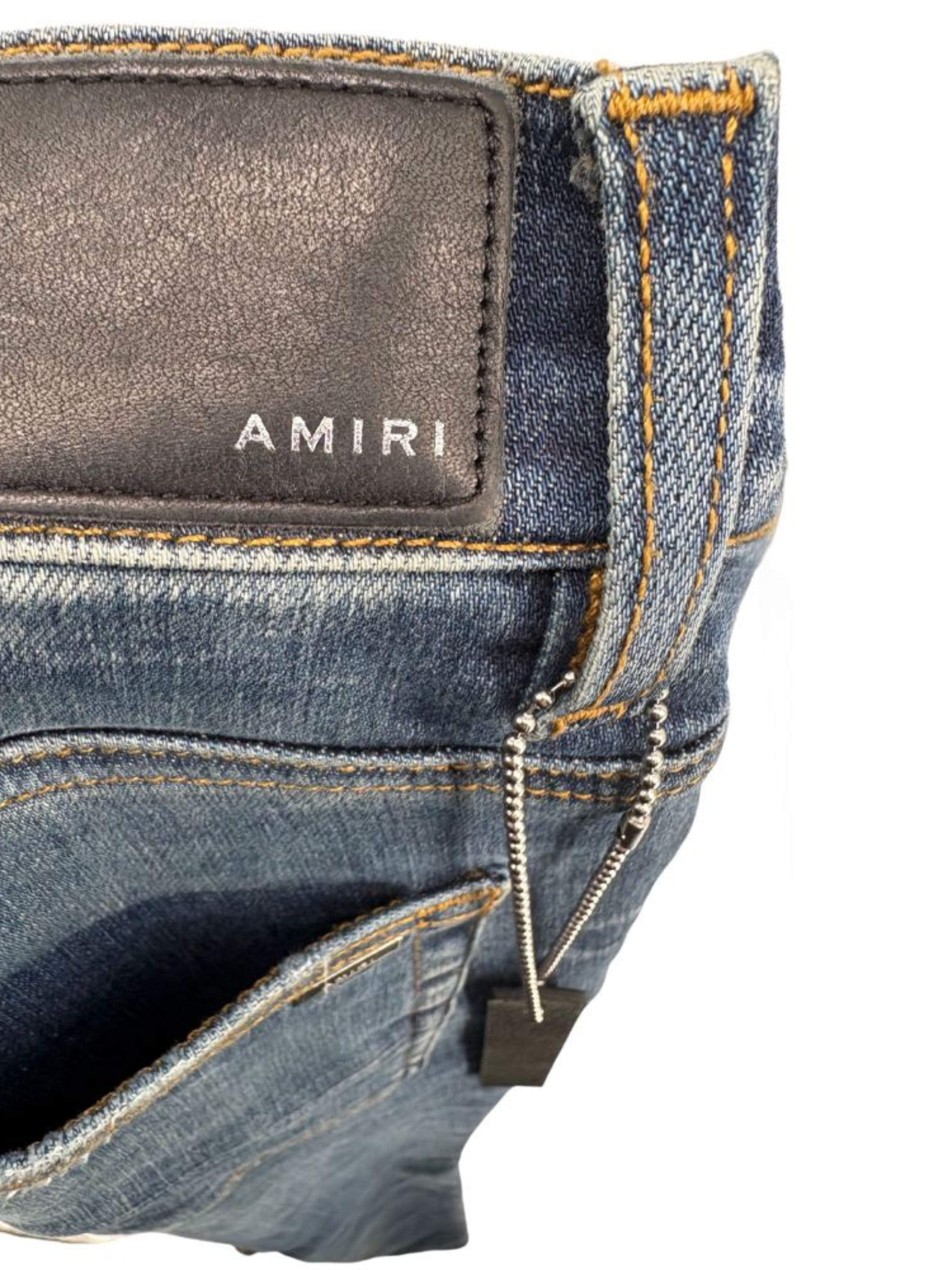 Amiri Distressed Jeans - Denim Blue