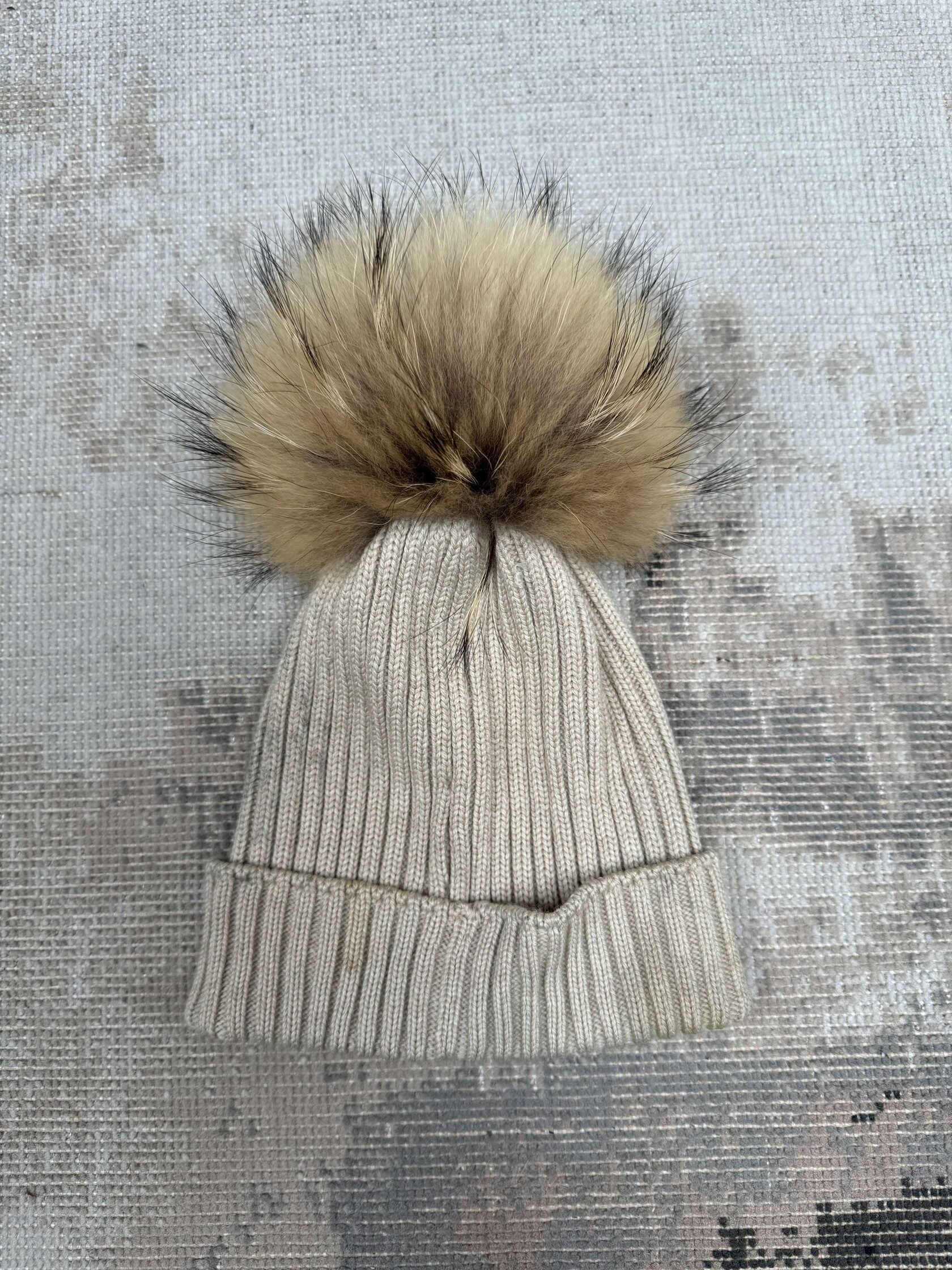 KIDS - Moncler Wool Pom Pom Beanie