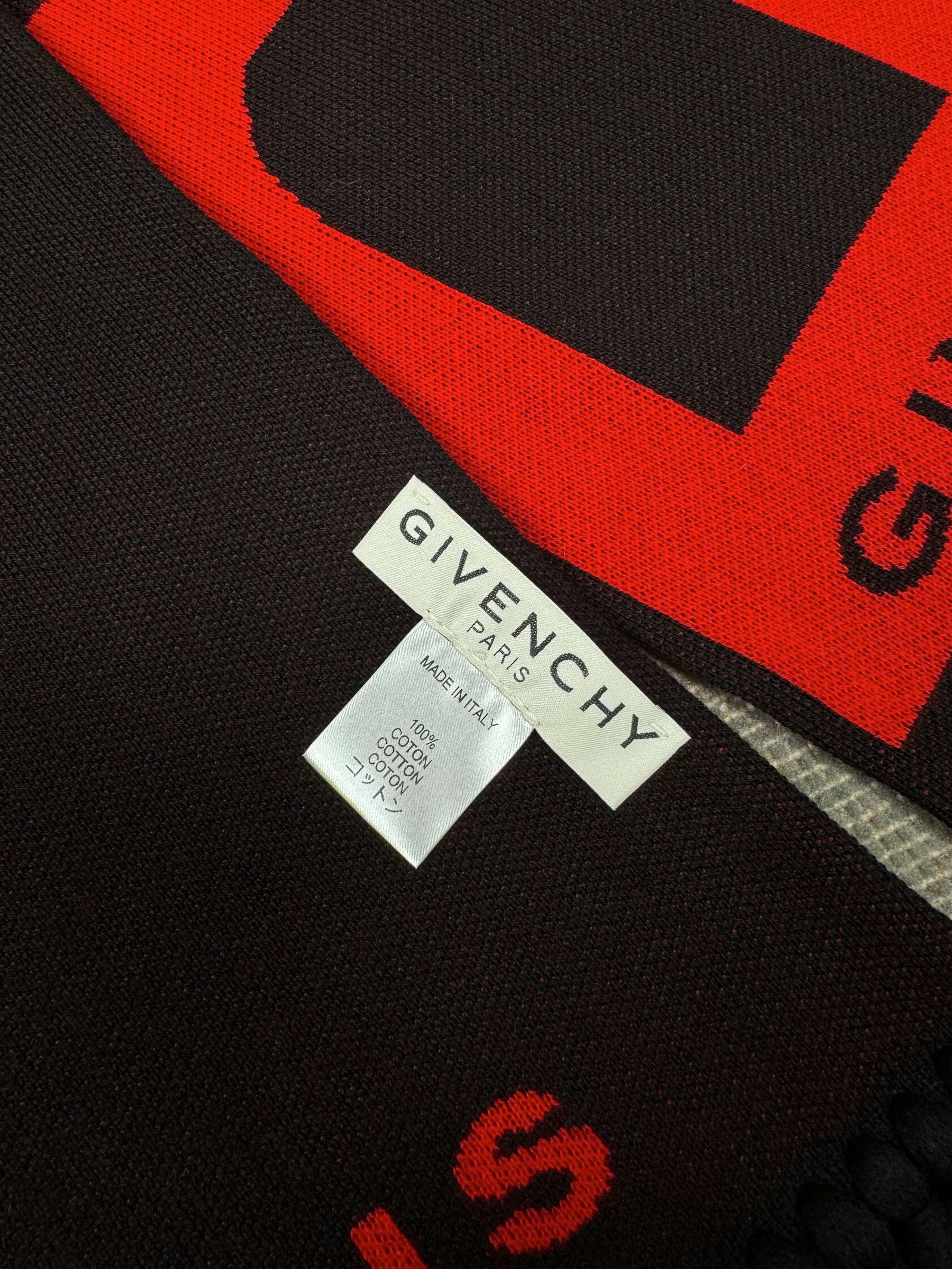 Givenchy Paris Logo Scarf - Black (Unused)