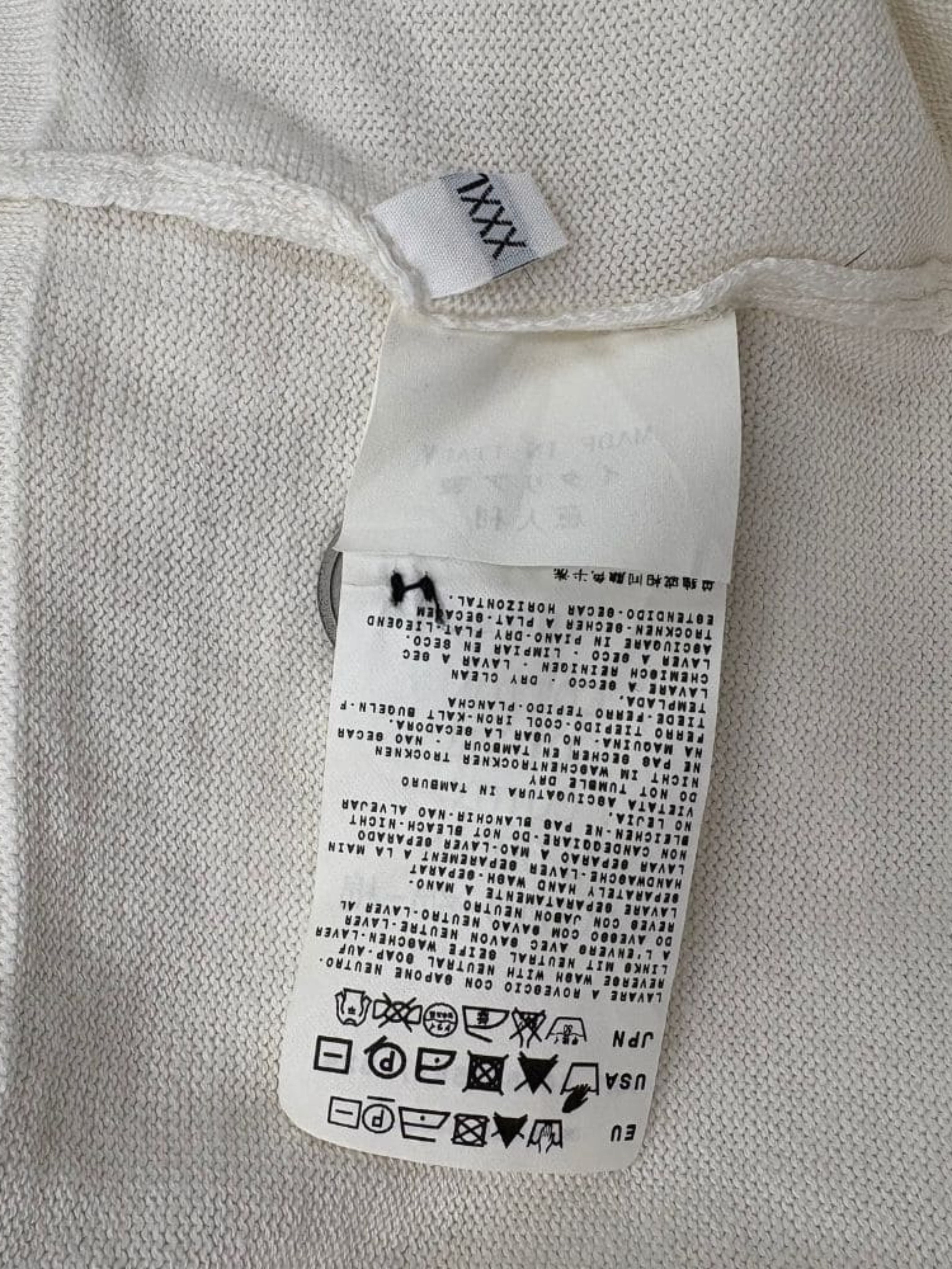 Stone Island Raw Hand Cotton Knitted Cardigan - White Stone Island