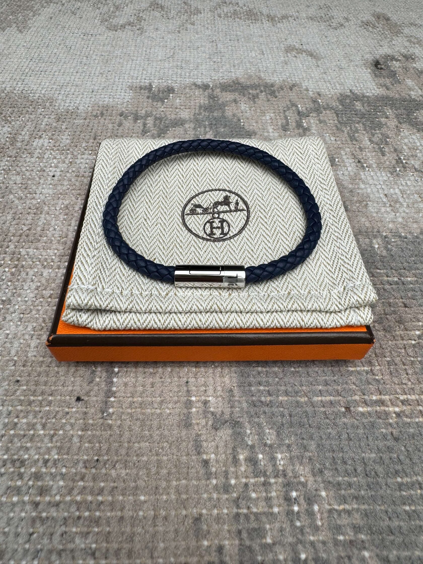 Hermès Goliath Bracelet - Navy Hermès