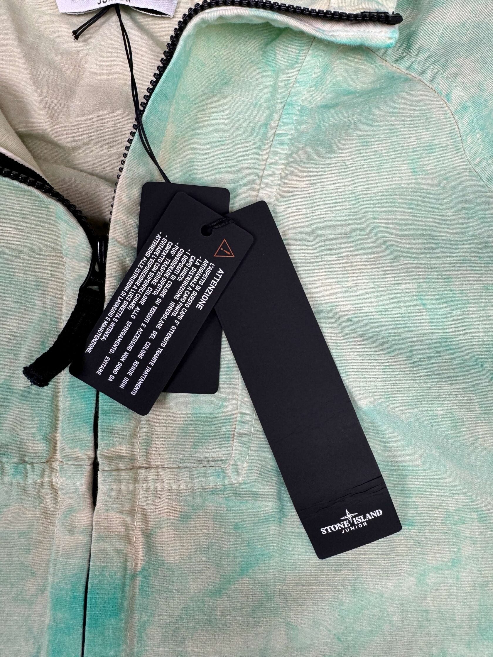 JUNIOR - Stone Island Dust Effect Jacket - Light Green (Unused) Stone Island