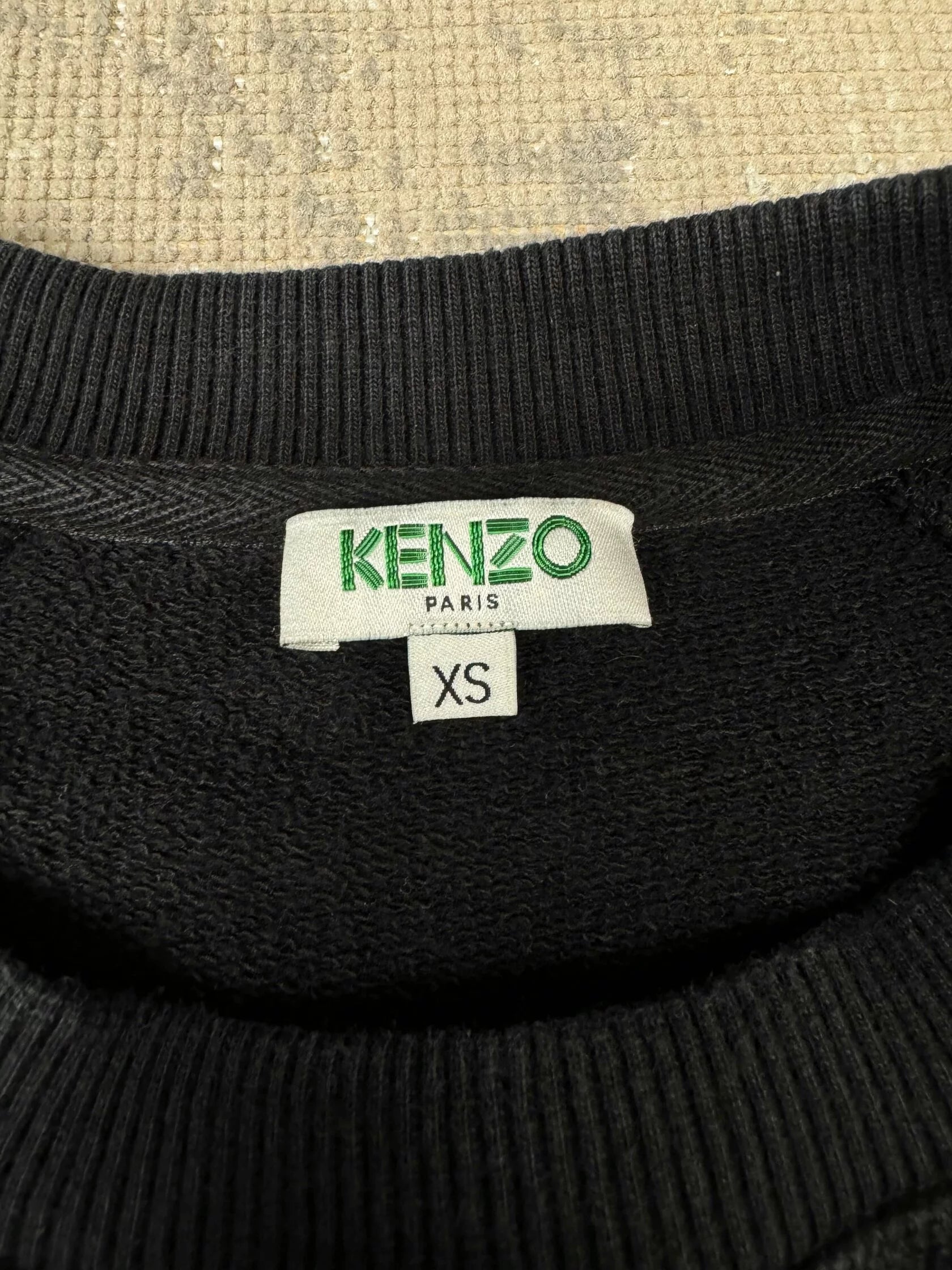 Kenzo Tiger Embroidered Sweatshirt - Black Kenzo