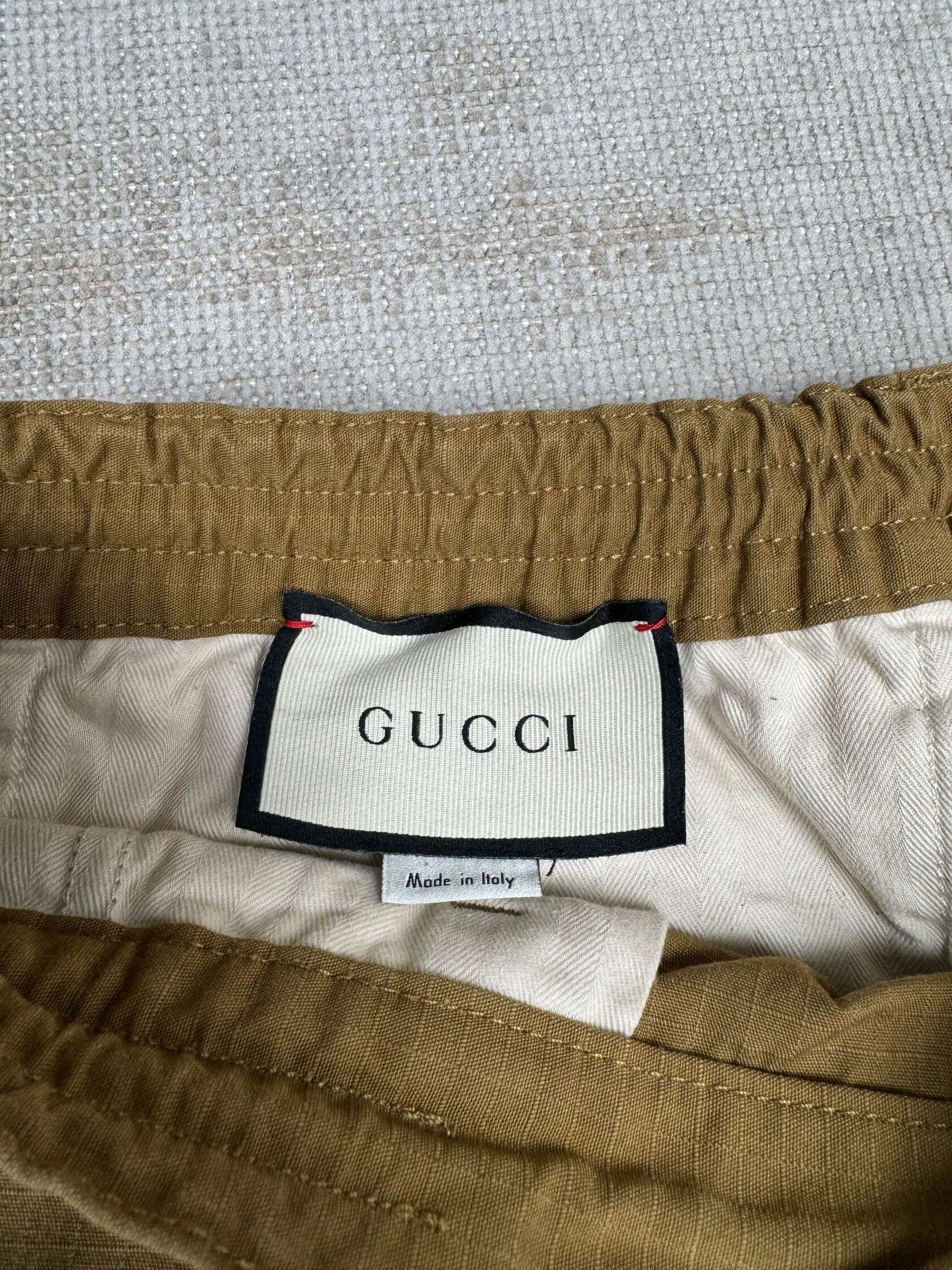 Gucci Stripe Logo Trousers - Neutral