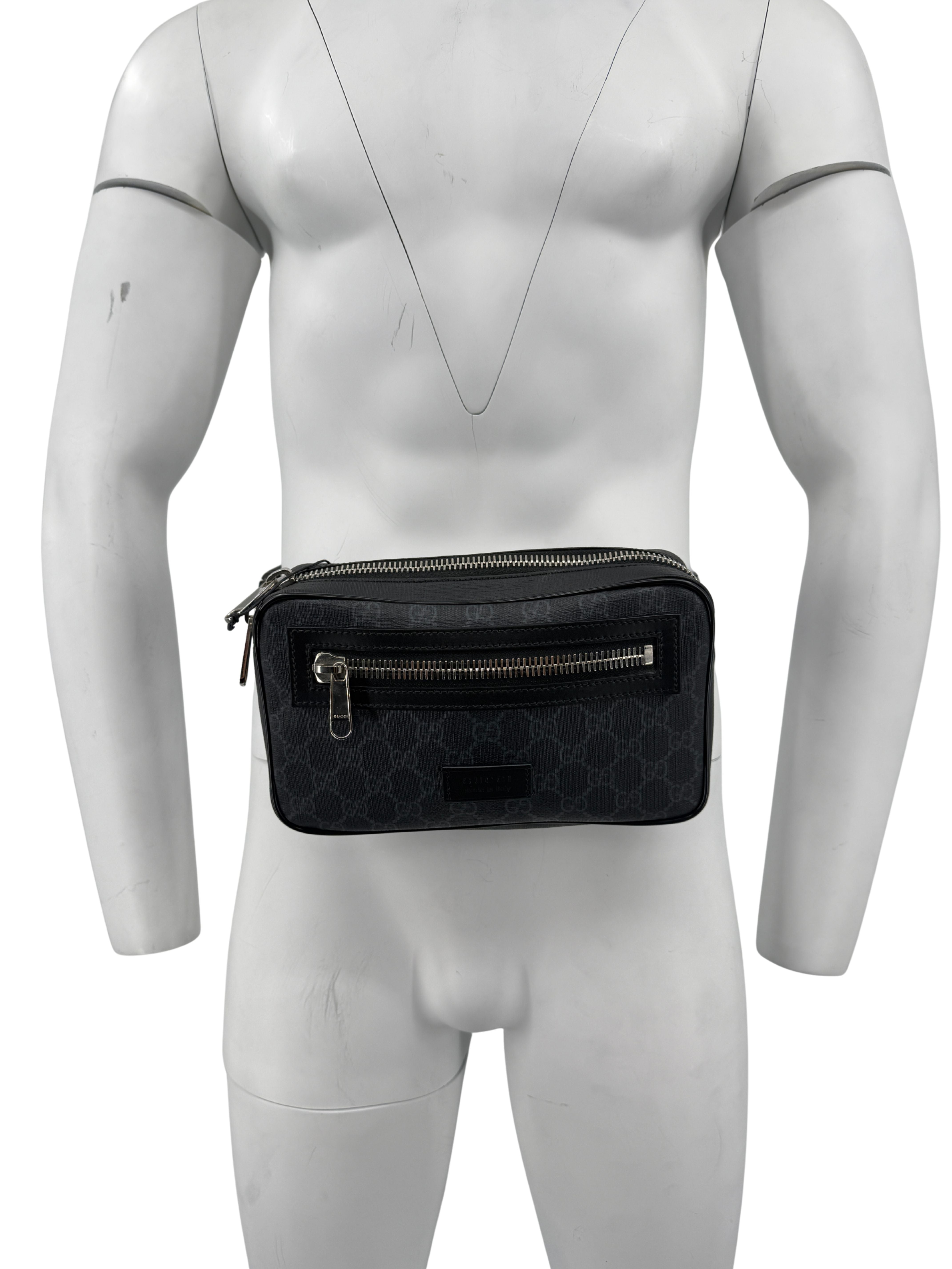 Gucci GG Supreme Shoulder / Waist Bag - Black Gucci