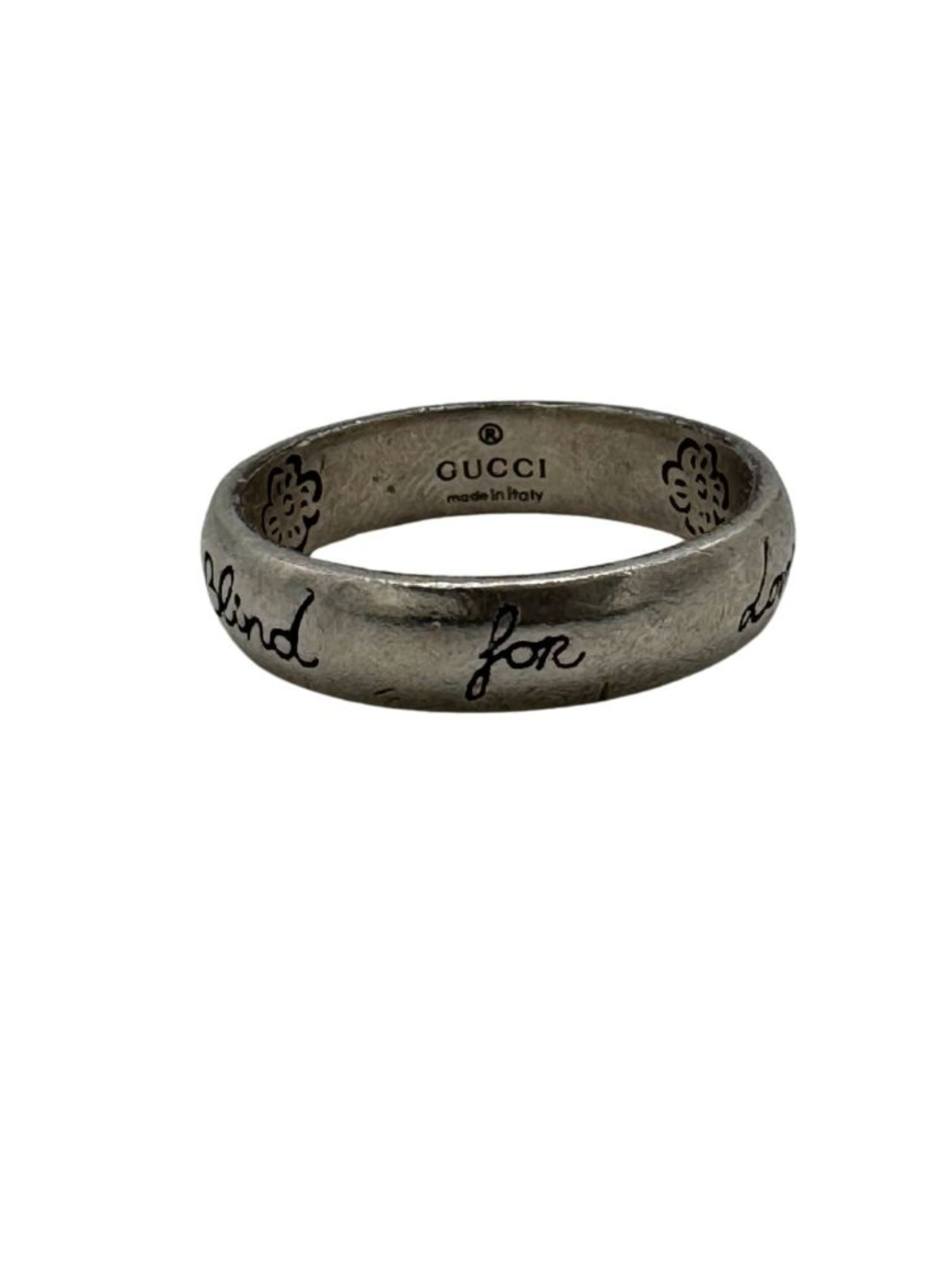 Gucci Blind For Love Ring - 925 Silver Gucci